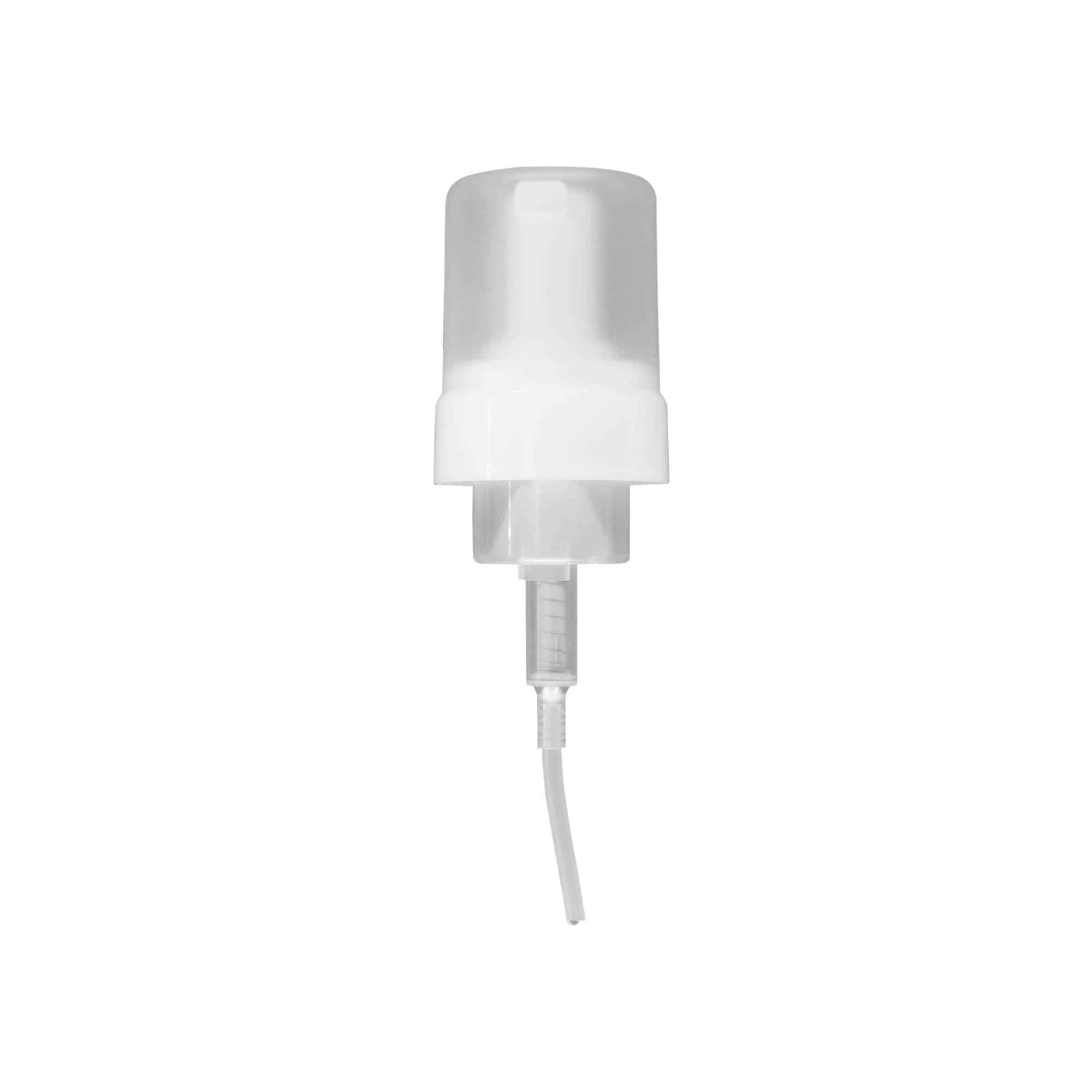 Dispenserflaska 100 ml 'Foamer', PP-plast, vit, för mynning: skruvkapsel