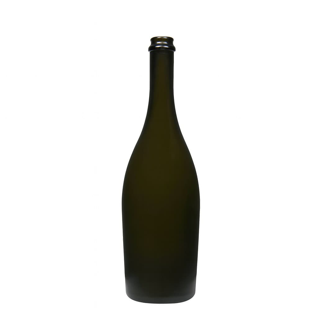 750 ml sektflaska 'Carmen', glas, antikgrön, öppning: kapsyl