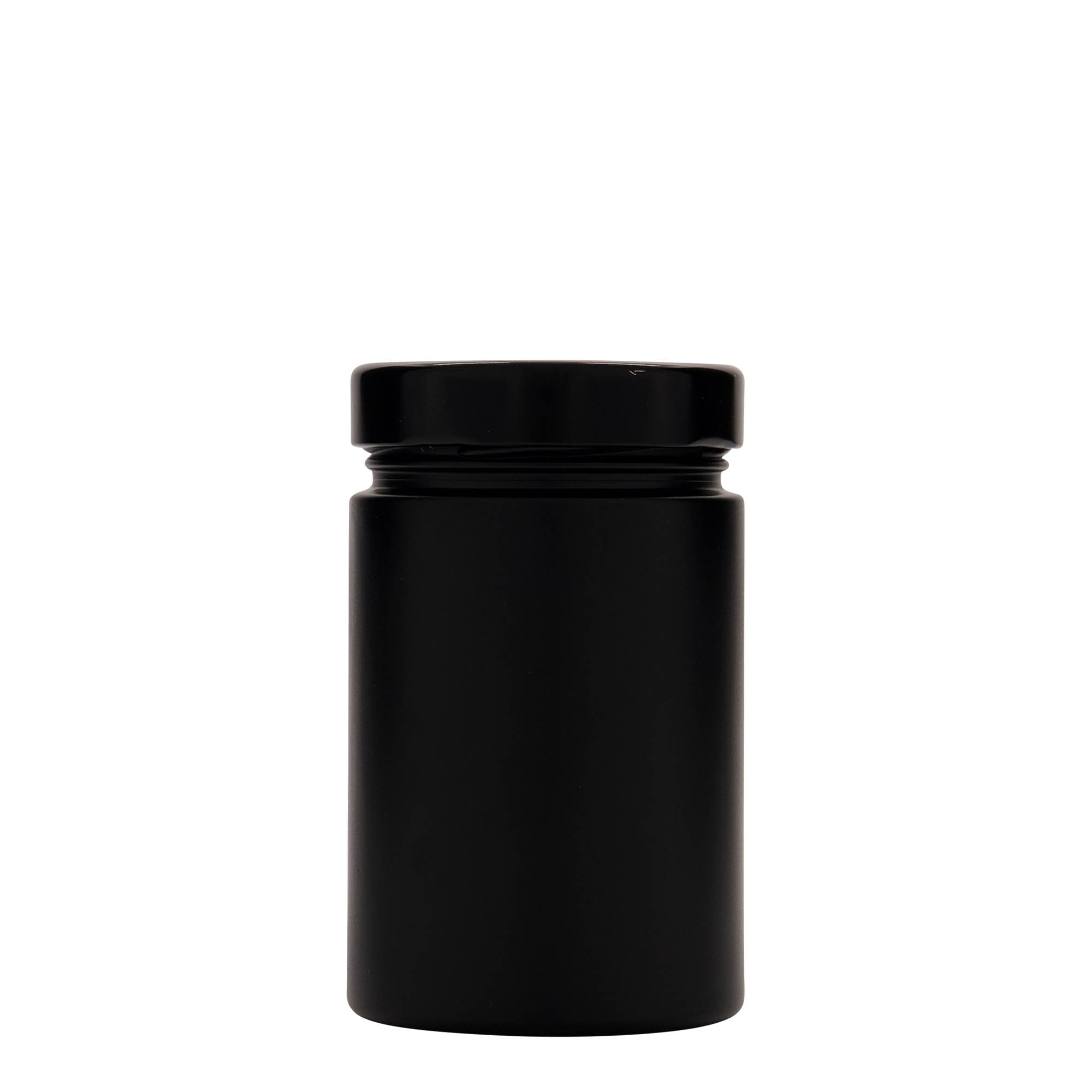 327 ml runt glas 'Aurora', svart, mynning: Deep-Twist-Off (DTO 66)
