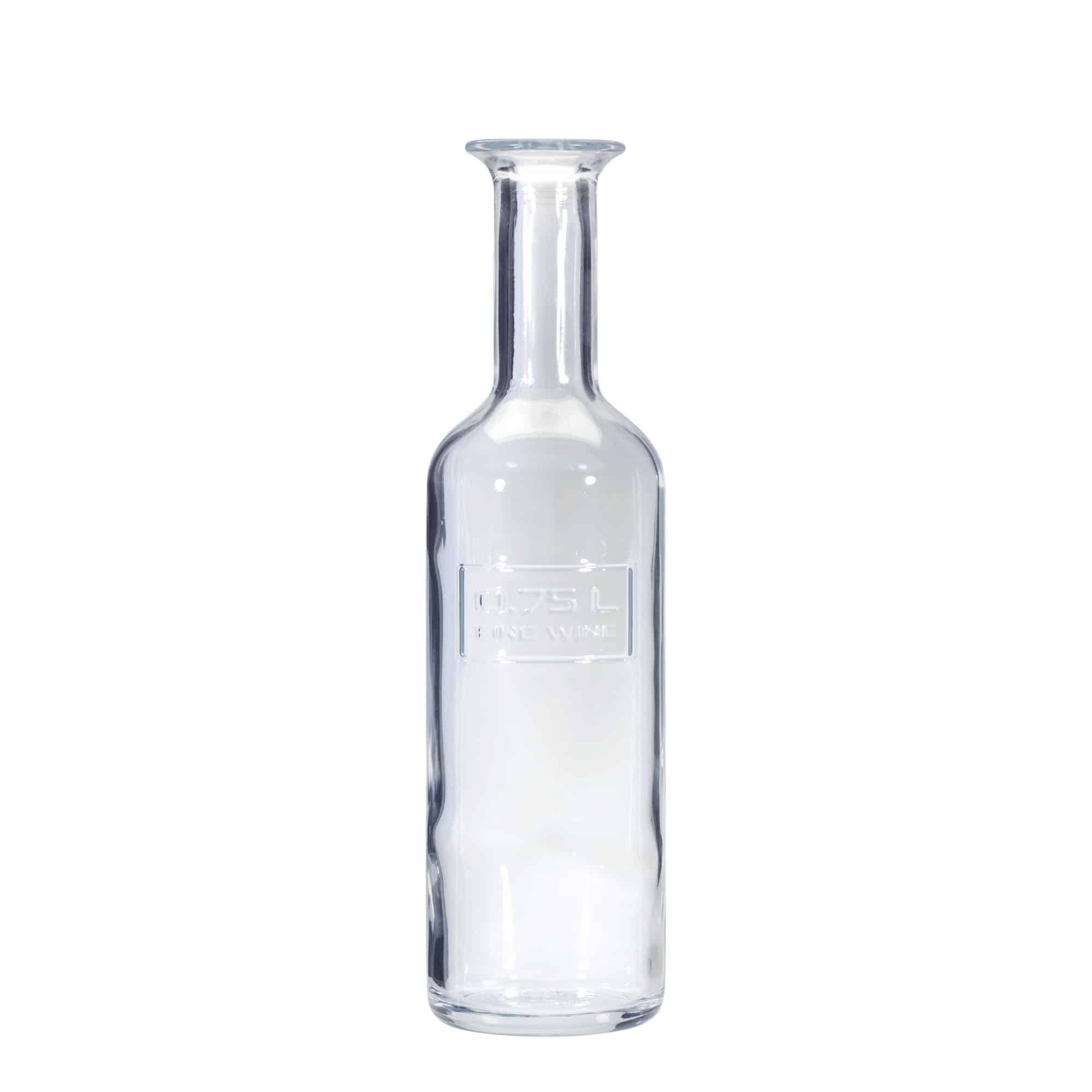 750 ml glasflaska 'Optima Fine Wine', öppning: kork