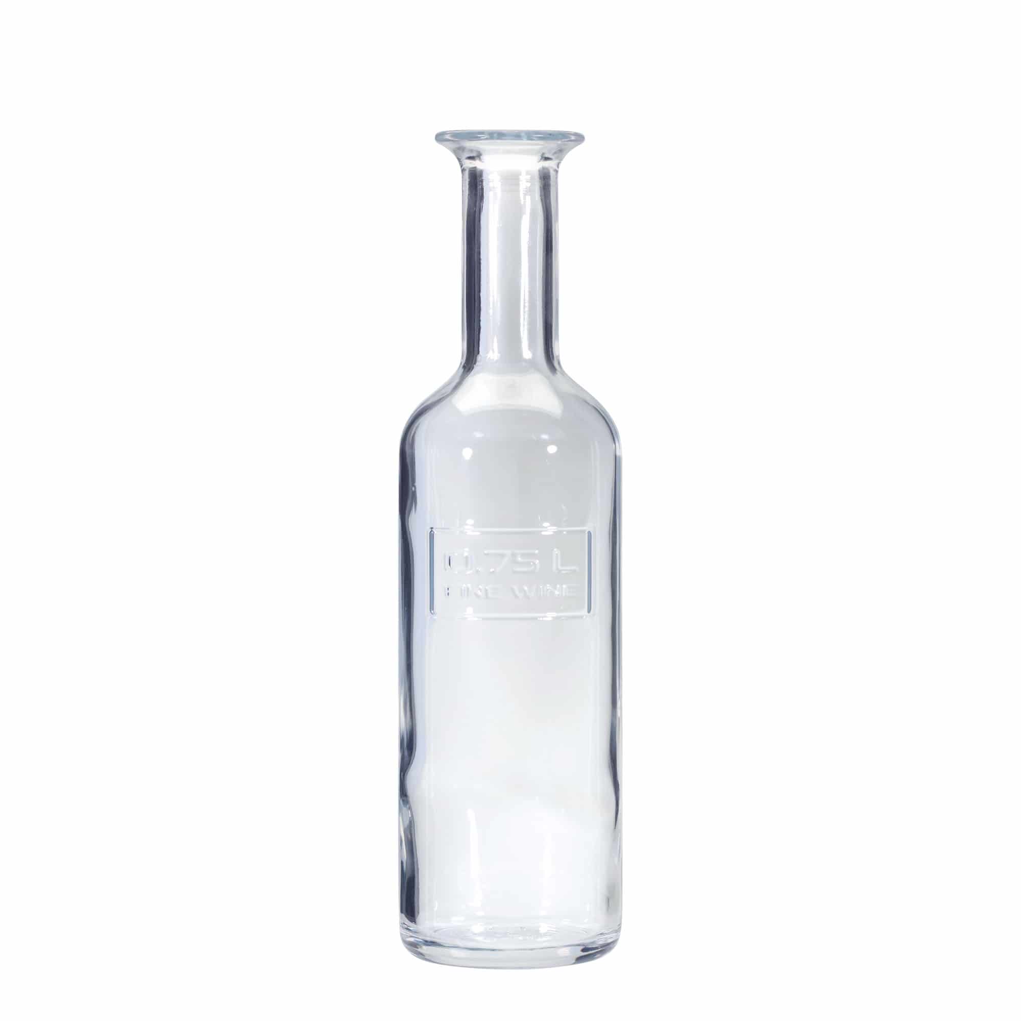 750 ml glasflaska 'Optima Fine Wine', öppning: kork