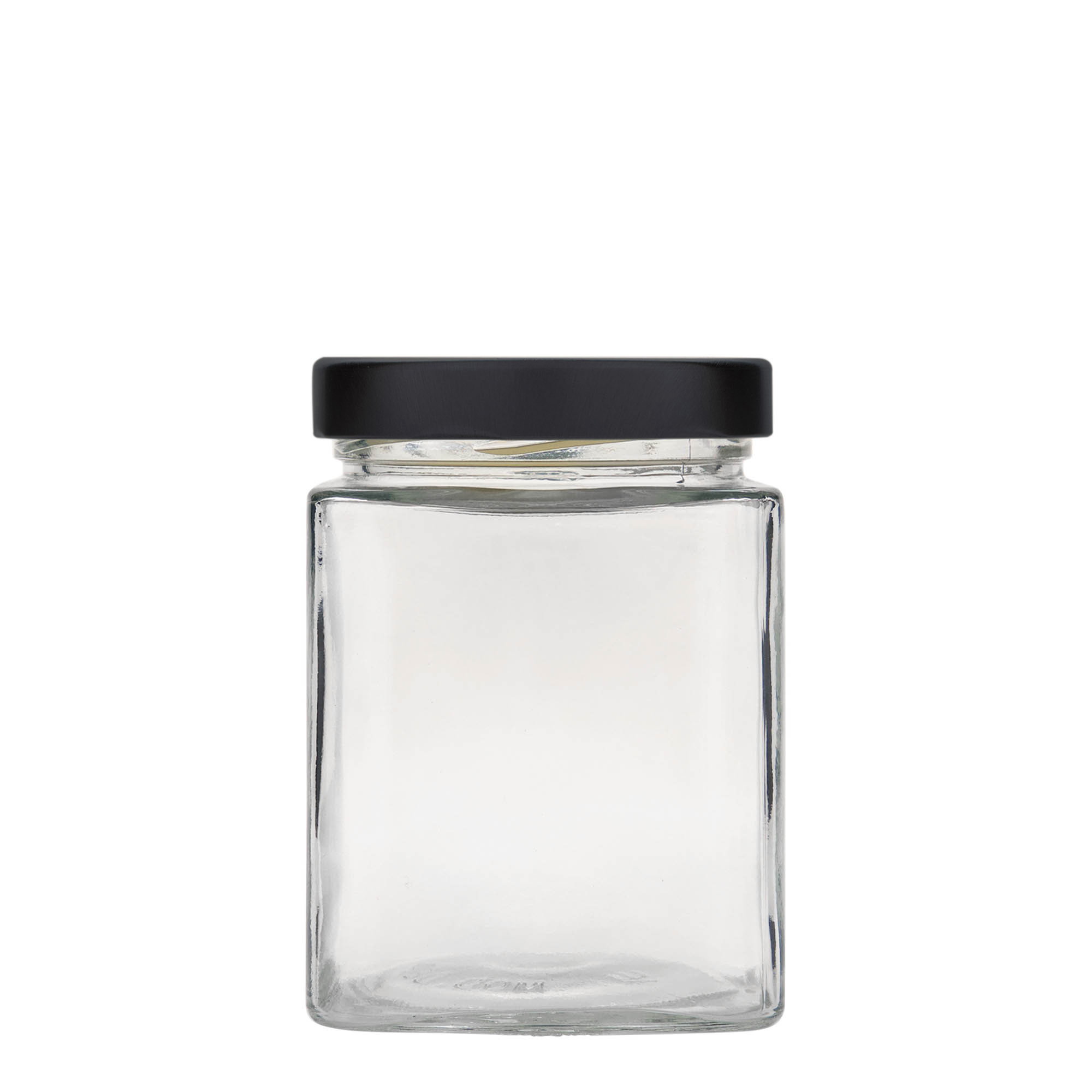 580 ml fyrkantig burk 'Ikarus', mynning: deep twist off (DTO 82)