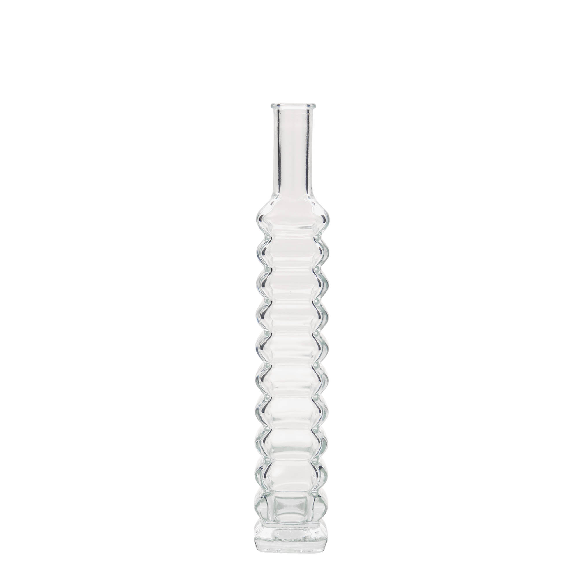 100 ml glasflaska 'Roma', kvadratisk, öppning: kork