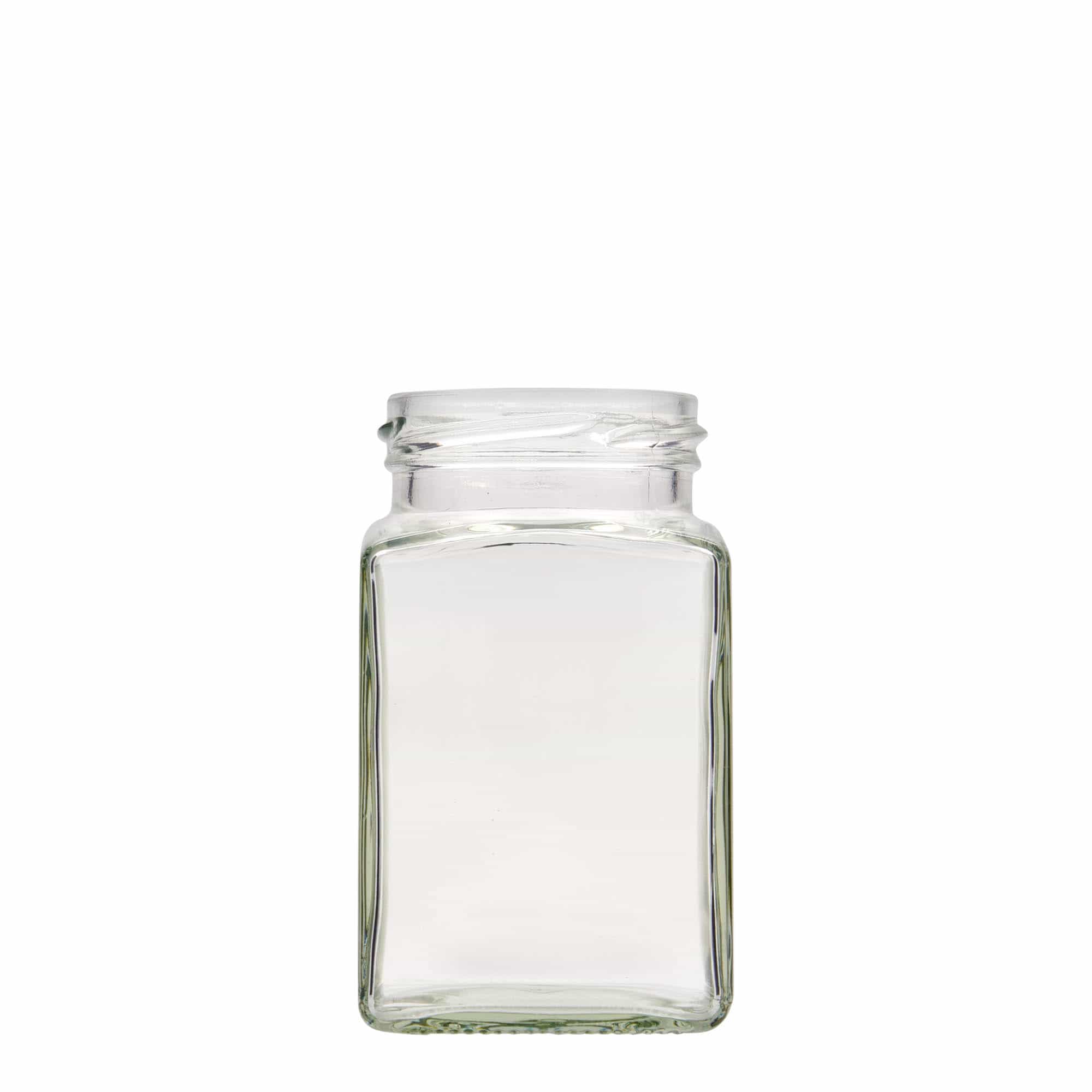 260 ml fyrkantig burk, mynning: twist off (TO 58)