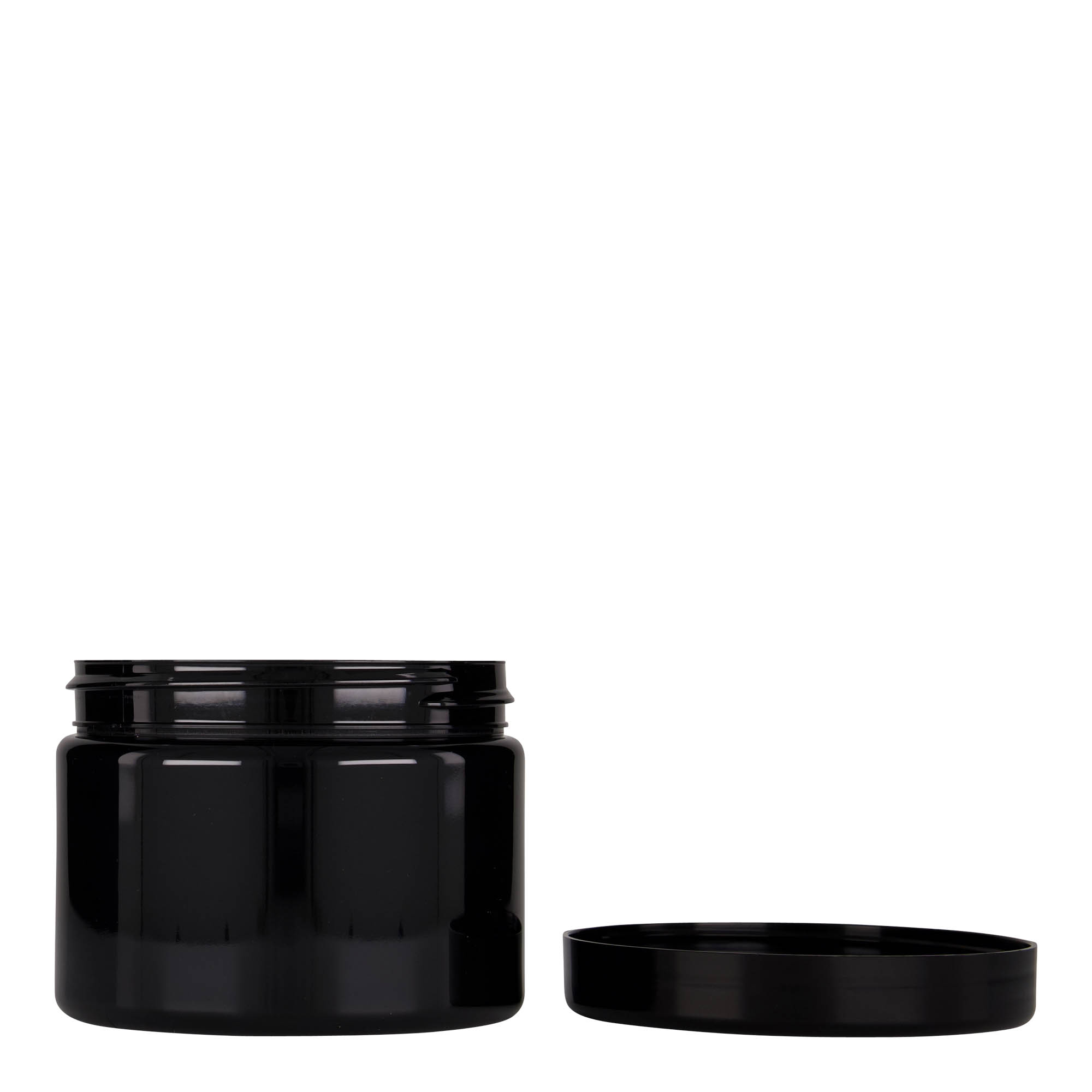 500 ml PET-burk 'Isabella', svart, öppning: 100/400