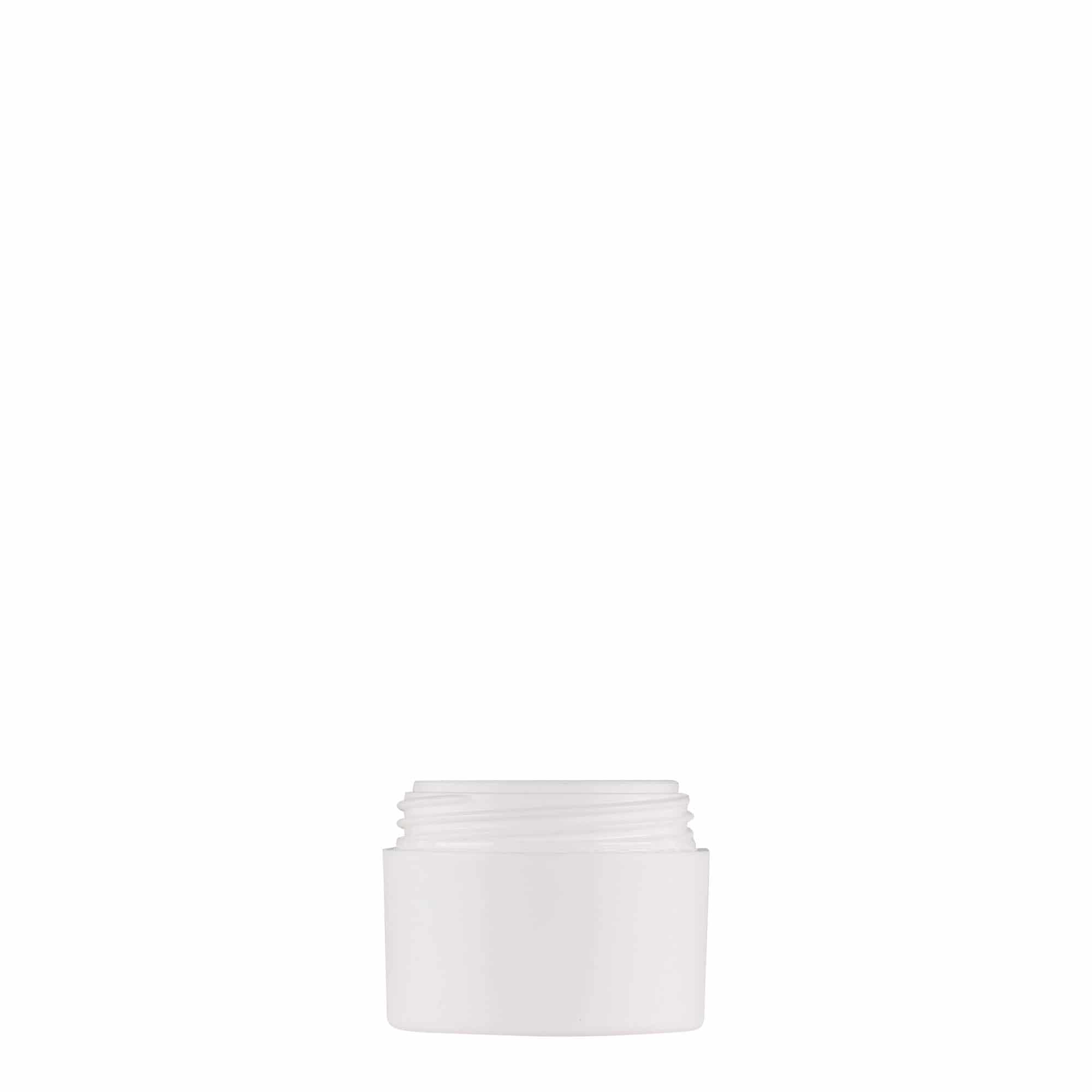 5 ml plastburk 'Antonella', PP, vit, öppning: skruvlock