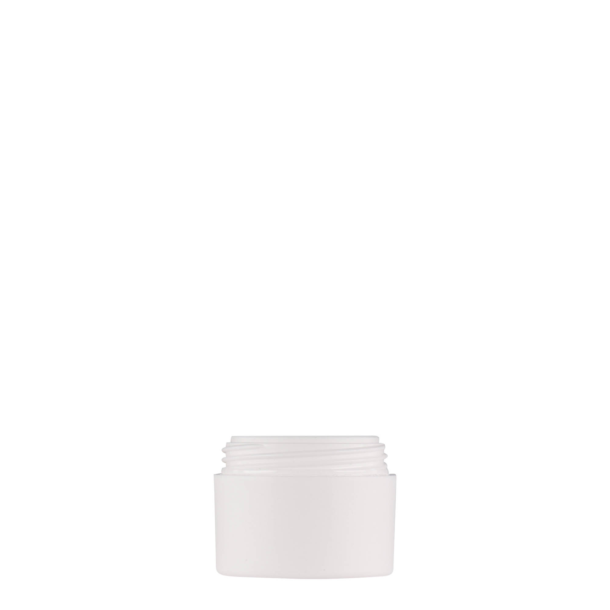 5 ml plastburk 'Antonella', PP, vit, öppning: skruvlock