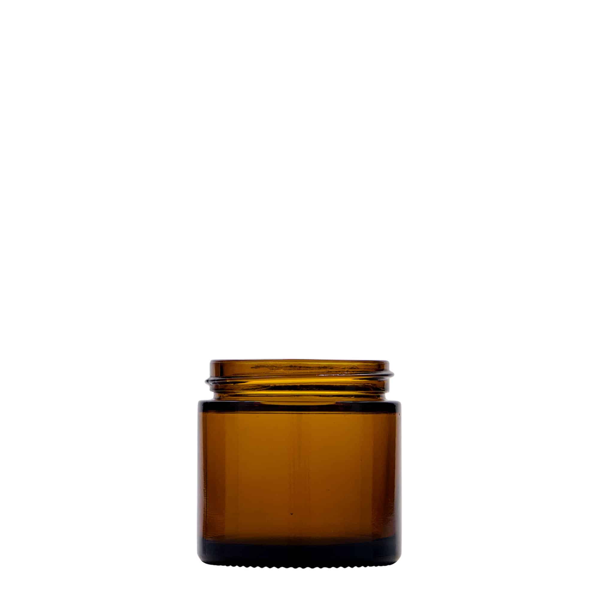 60 ml burk 'Brown Line', glas, brun, mynning: skruvkapsel 60 ml burk 'Brown Line', glas, brun, mynning: skruvkapsel