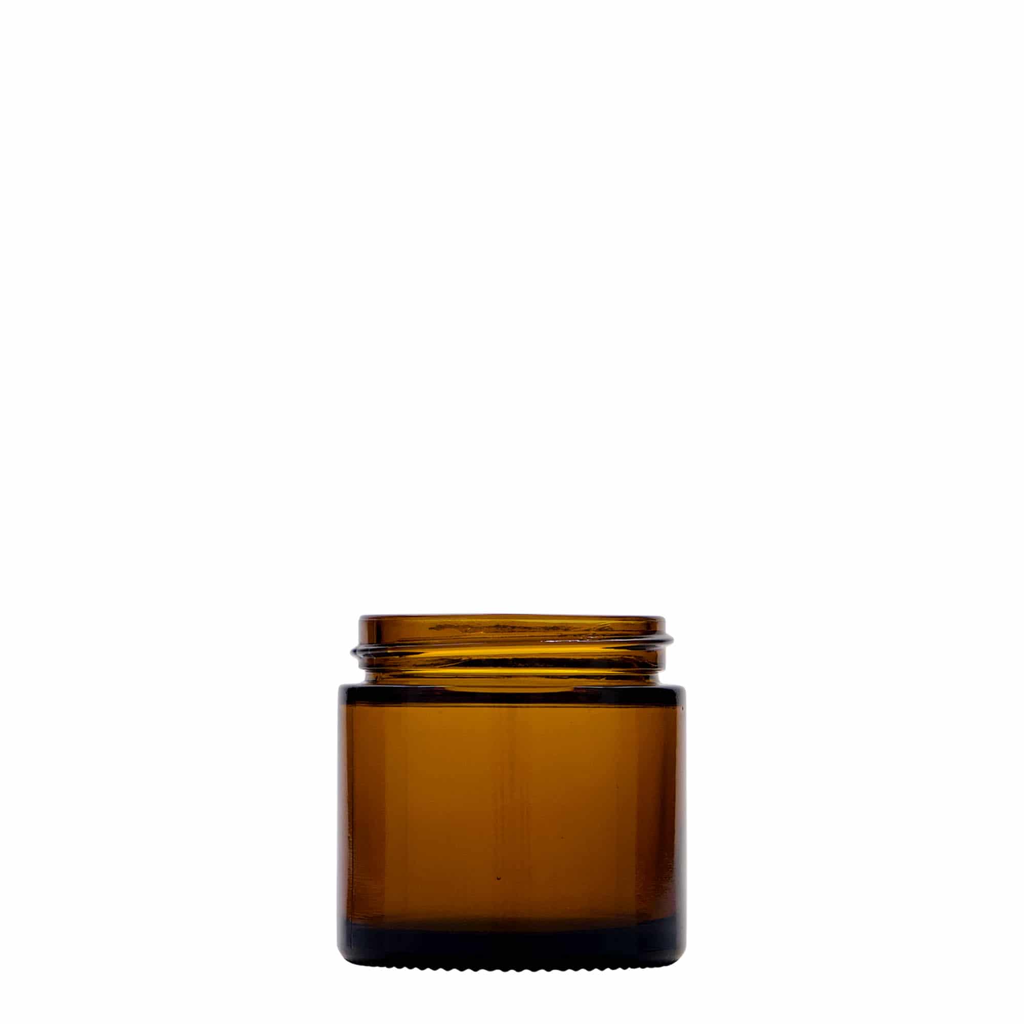 60 ml burk 'Brown Line', glas, brun, öppning: skruvlock