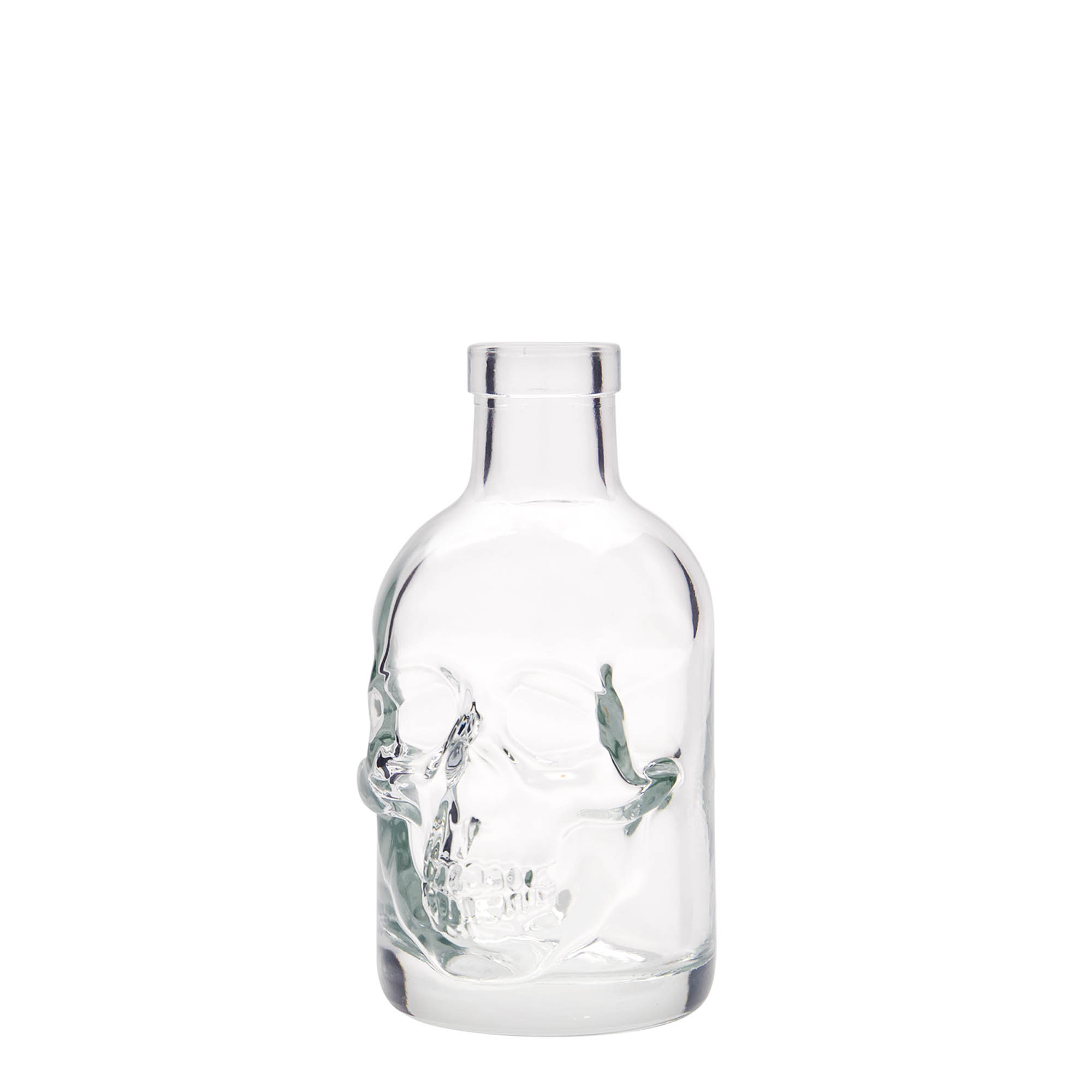 200 ml glasflaska 'Dödskalle', öppning: kork 200 ml glasflaska 'Dödskalle', öppning: kork