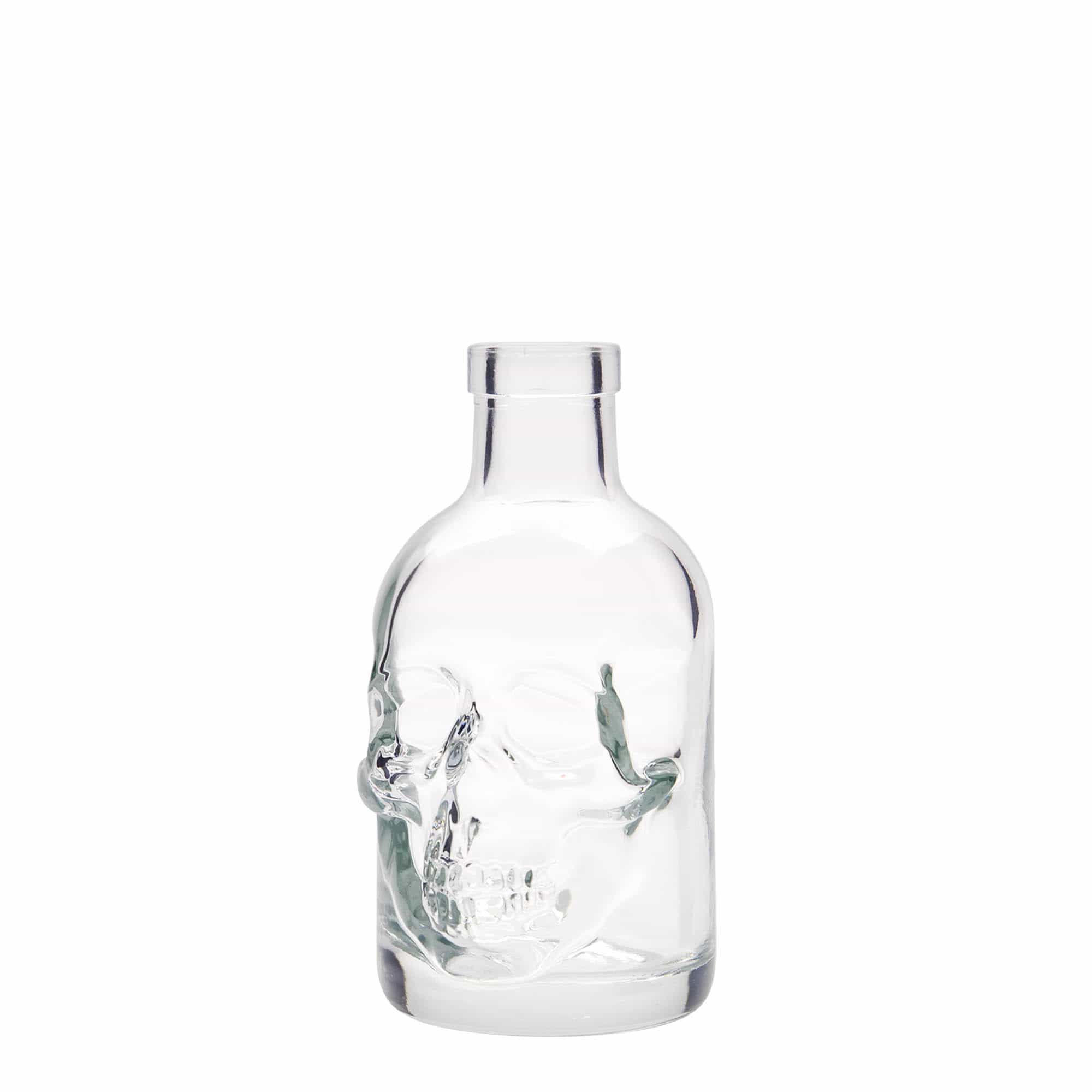 200 ml glasflaska 'Dödskalle', öppning: kork 200 ml glasflaska 'Dödskalle', öppning: kork