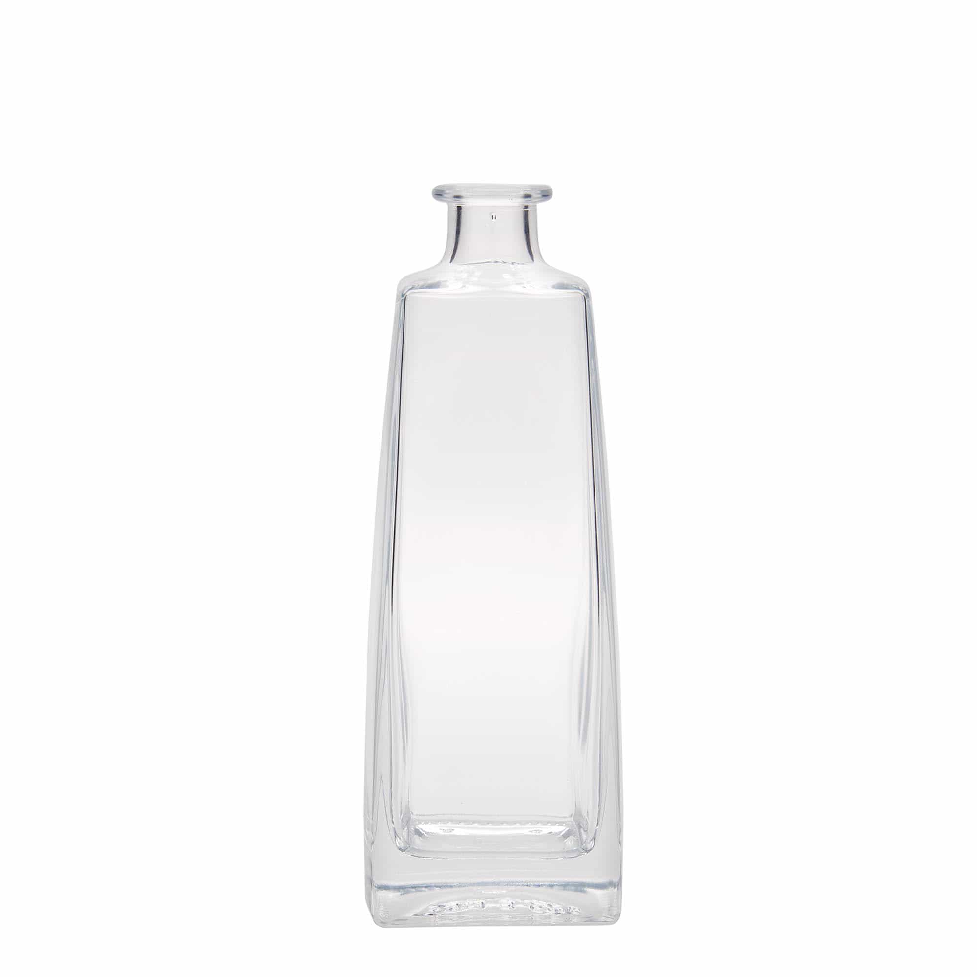 500 ml glasflaska 'Timmy', rektangulär, mynning: kork