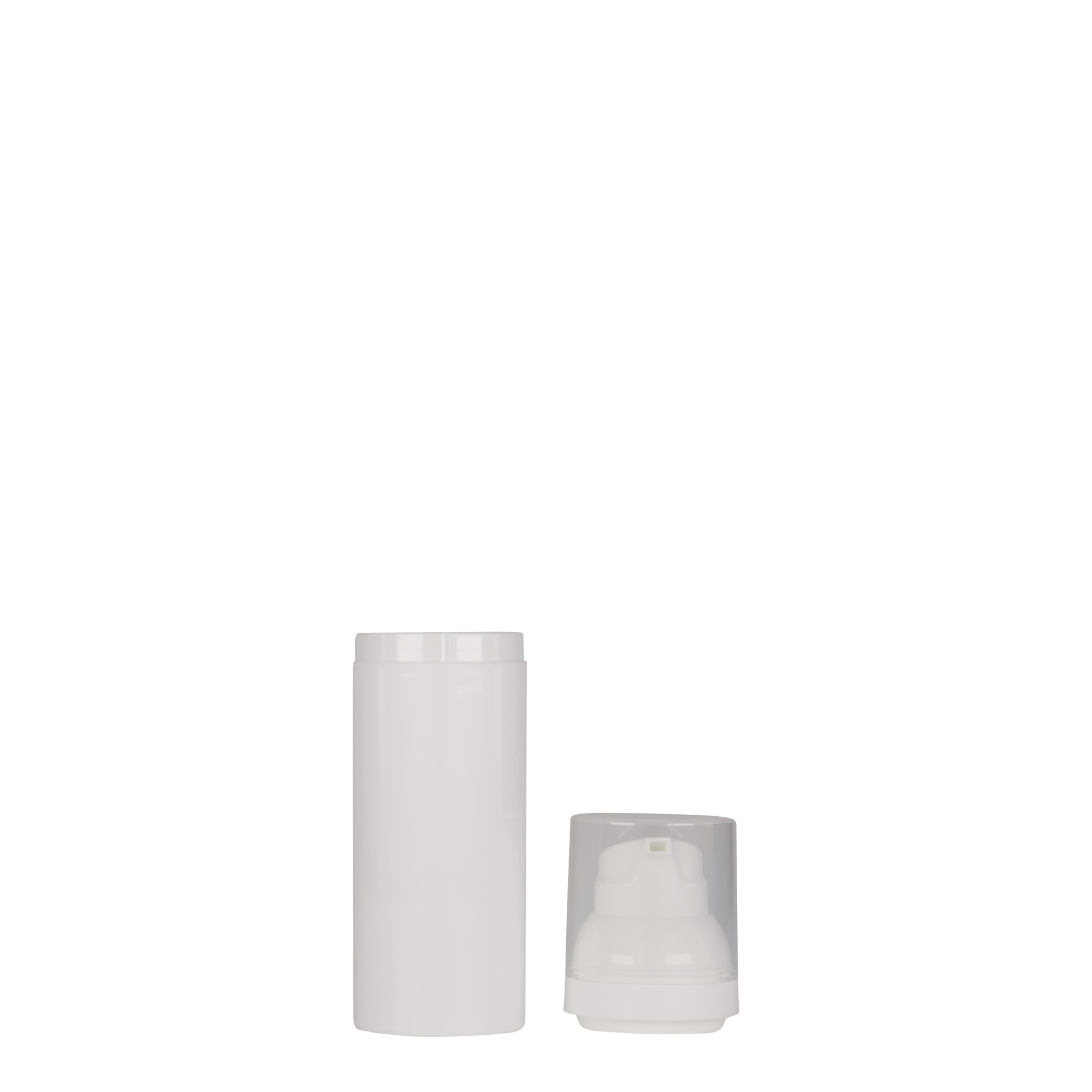 50 ml luftfri dispenser 'Mezzo', PP-plast, vit 50 ml luftfri dispenser 'Mezzo', PP-plast, vit