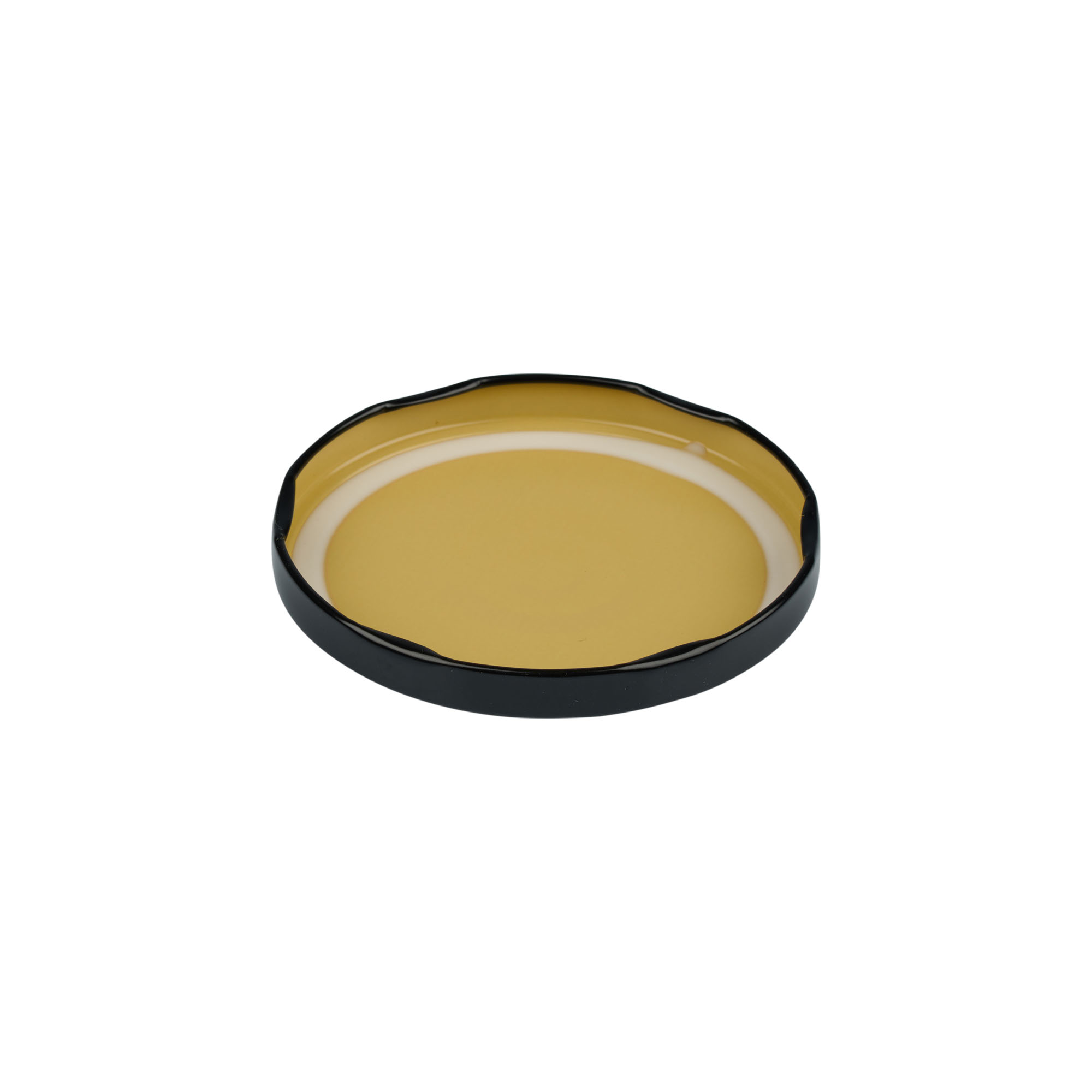 Twist-off-lock, vitplåt, svart, för öppning: TO 82 Twist-off-lock, vitplåt, svart, för öppning: TO 82