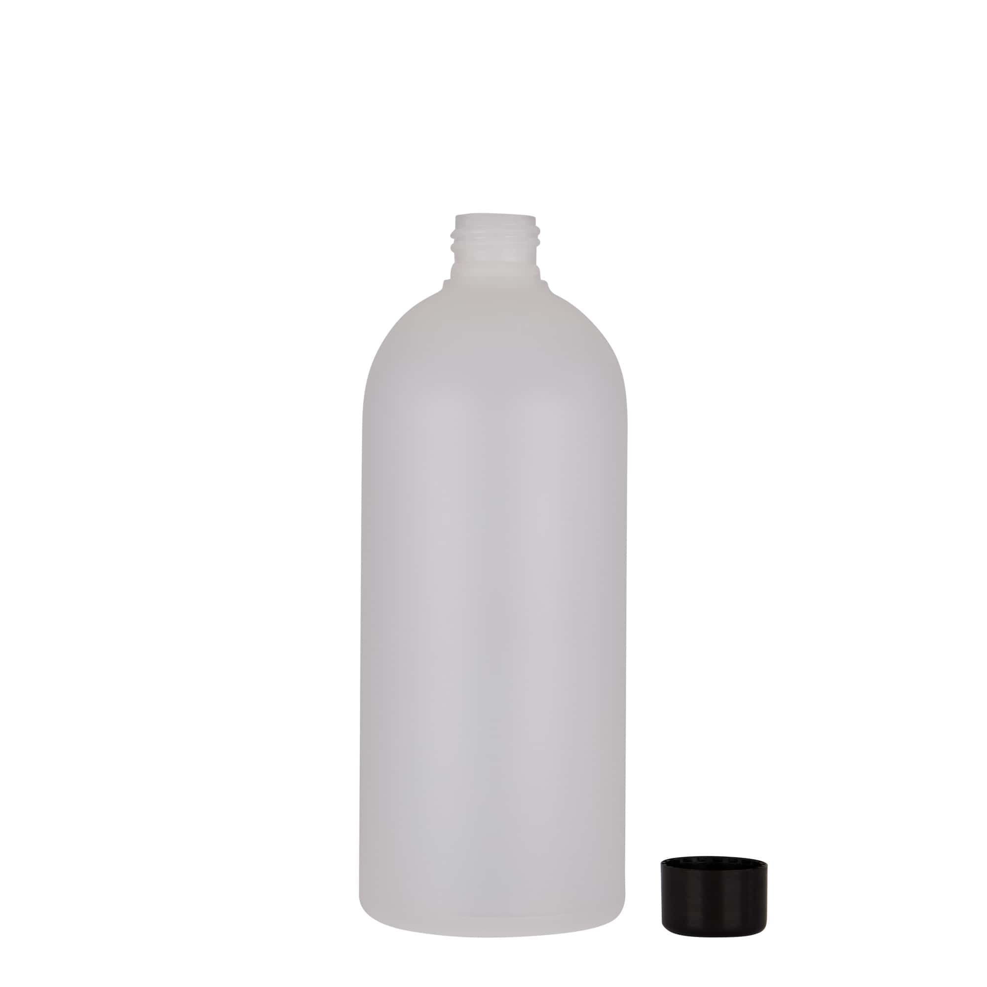 500 ml plastflaska 'Tuffy', HDPE, natur, öppning: 24/410