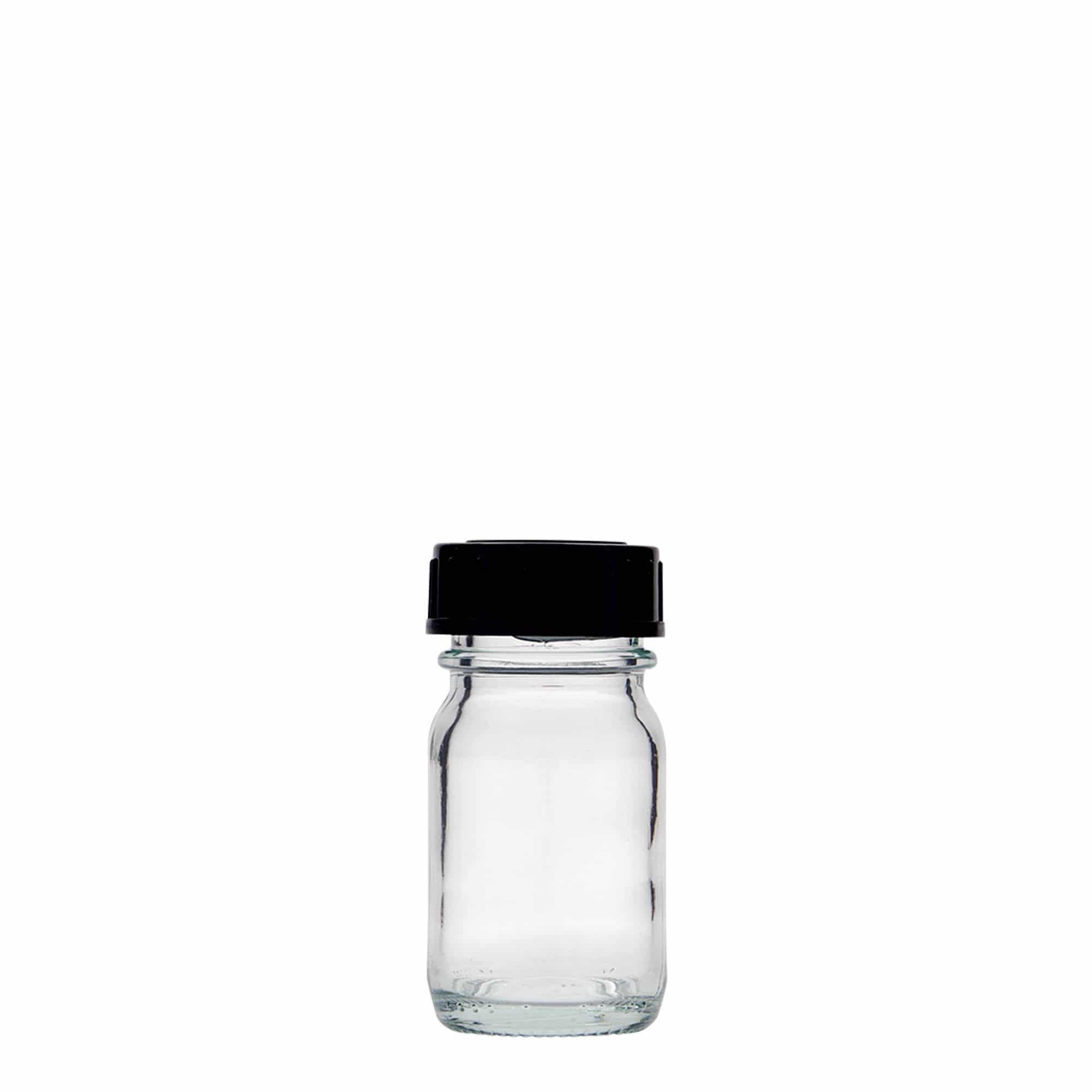 30 ml vid halsglas, mynning: DIN 32