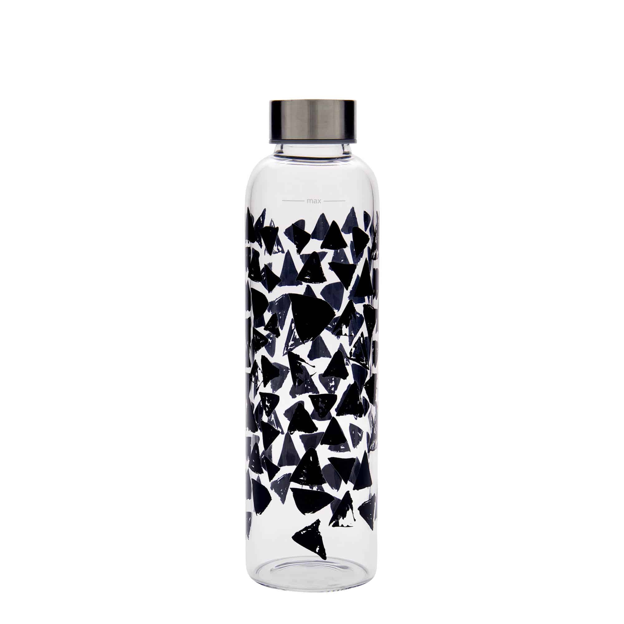 500 ml drickflaska 'Perseus - Svarta trianglar', öppning: skruvlock