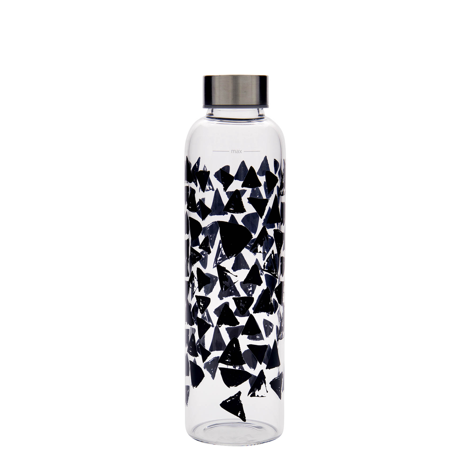 500 ml drickflaska 'Perseus - Svarta trianglar', öppning: skruvlock