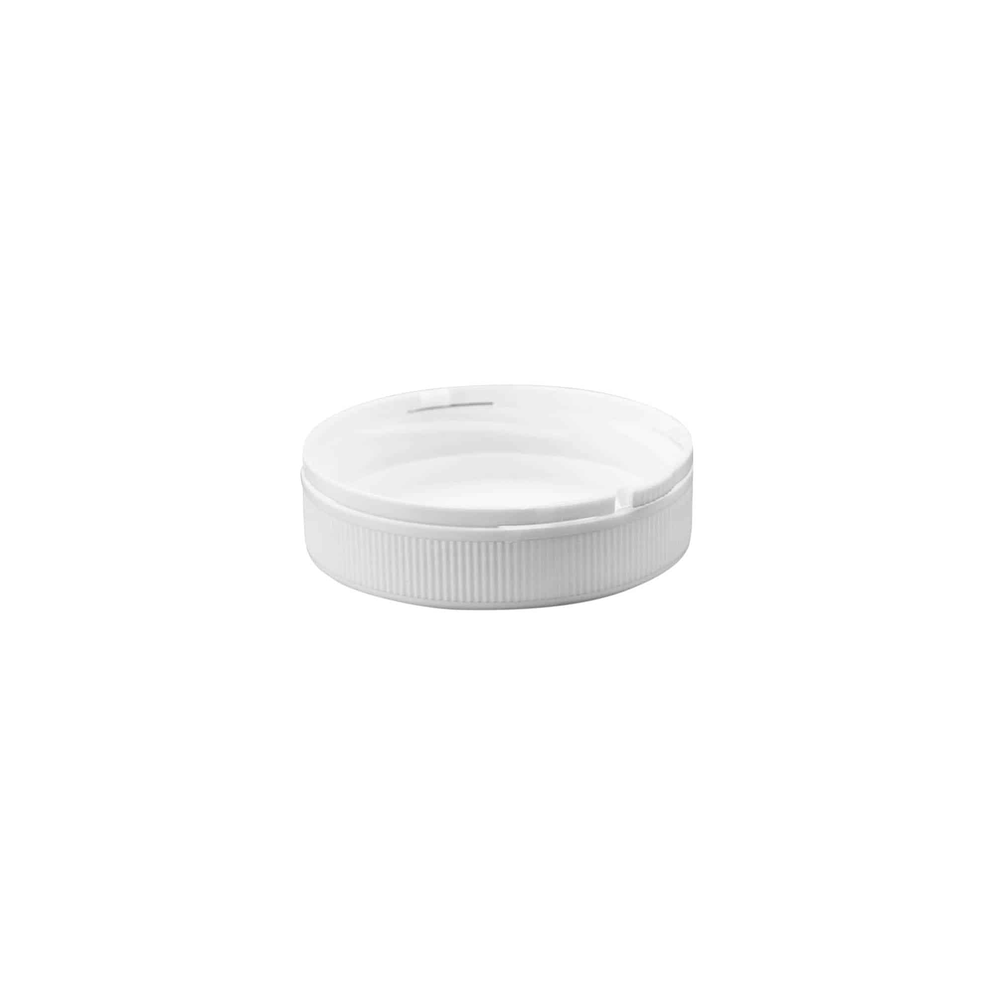 Skruvkapsel 'Securilock' 61,9 mm, PP-plast, vit
