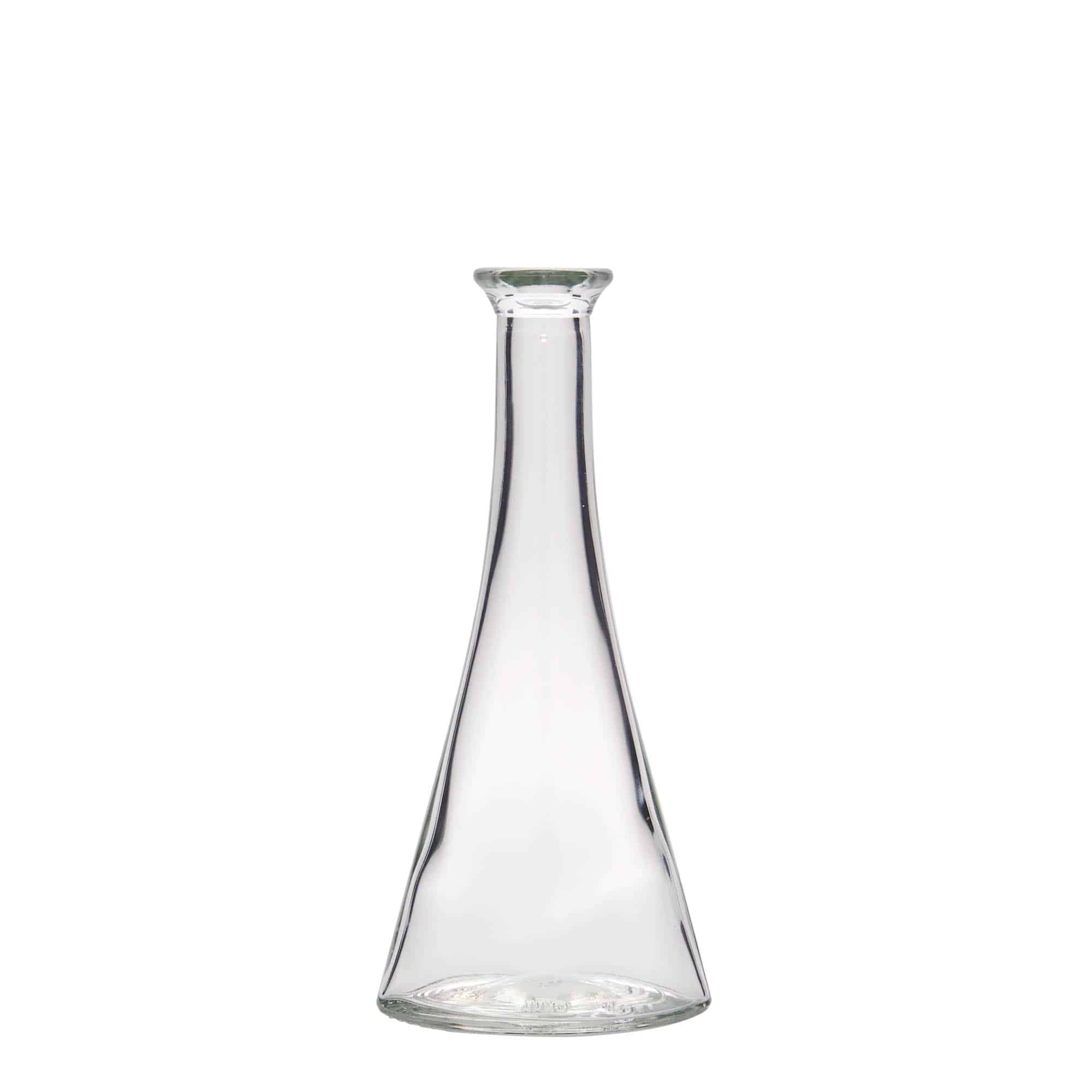 100 ml glasflaska 'Veronica', halvrund, mynning: kork