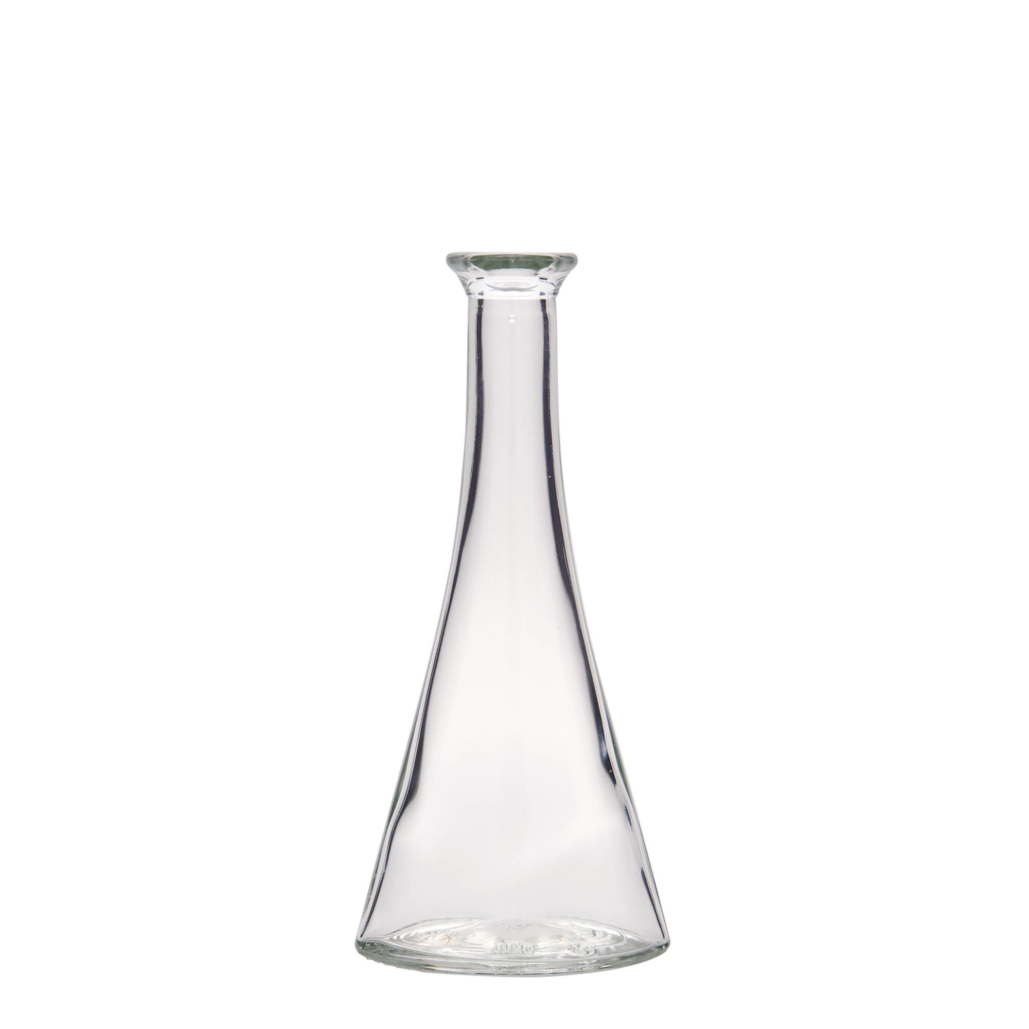 100 ml glasflaska 'Veronica', halvrund, öppning: kork