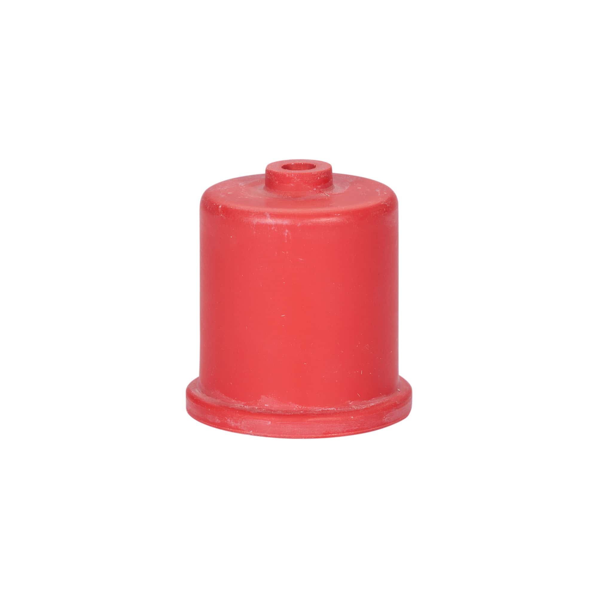 Jäslock typ 4, gummi, röd