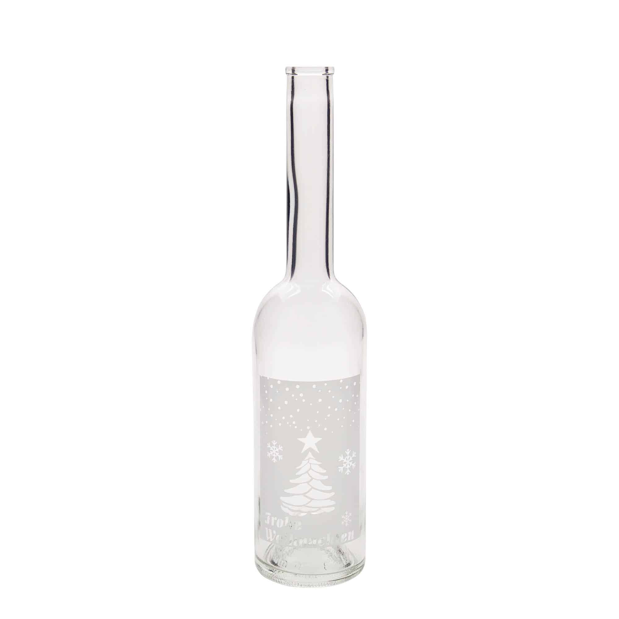 500 ml glasflaska 'Opera', motiv: Vit jul, mynning: kork 500 ml glasflaska 'Opera', motiv: Vit jul, mynning: kork