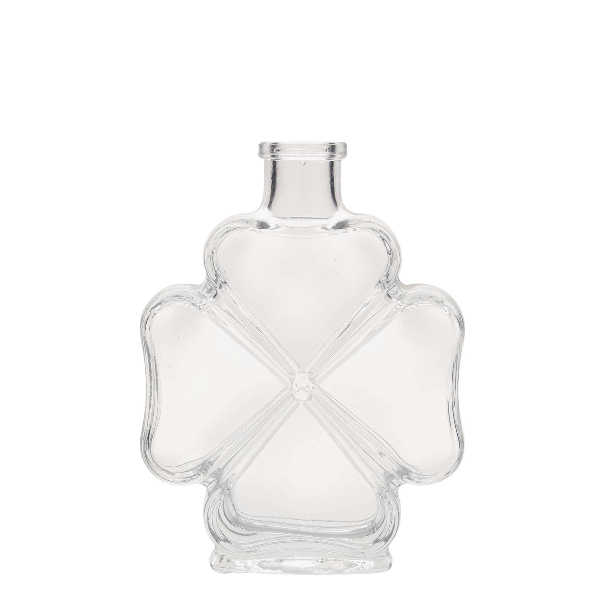 200 ml glasflaska 'Klöverblad', mynning: kork 200 ml glasflaska 'Klöverblad', mynning: kork