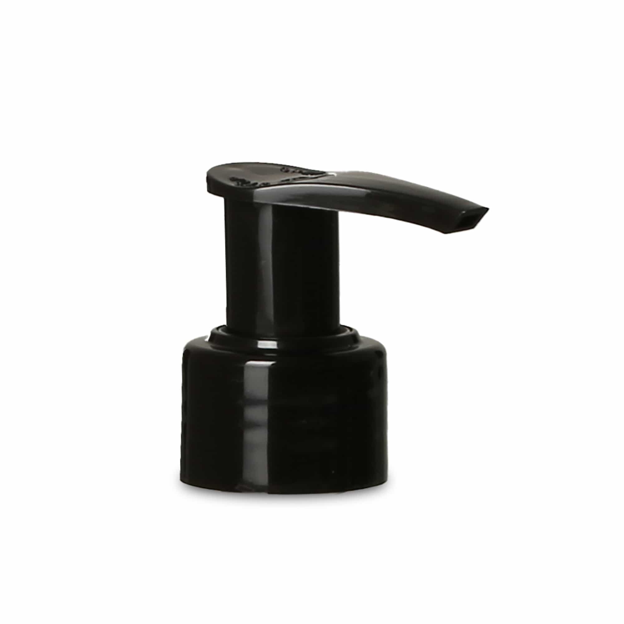 Skruvlock dispenserpump, PP-plast, svart, för mynning: PP 28