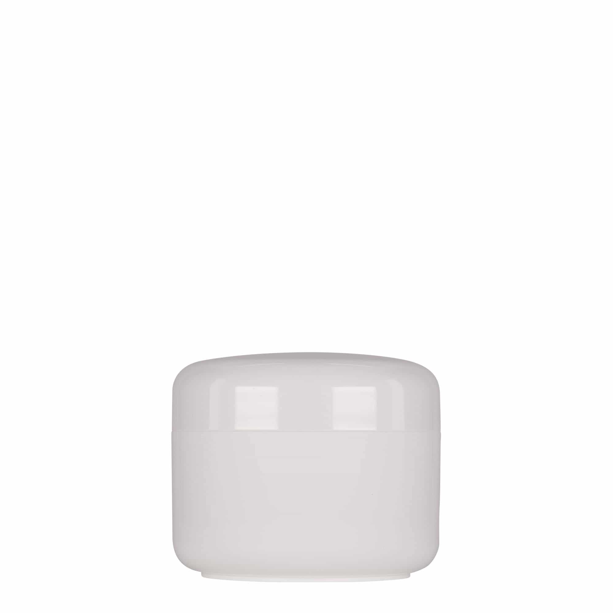 200 ml plastburk 'Bianca', PP, vit, mynning: skruvkapsel
