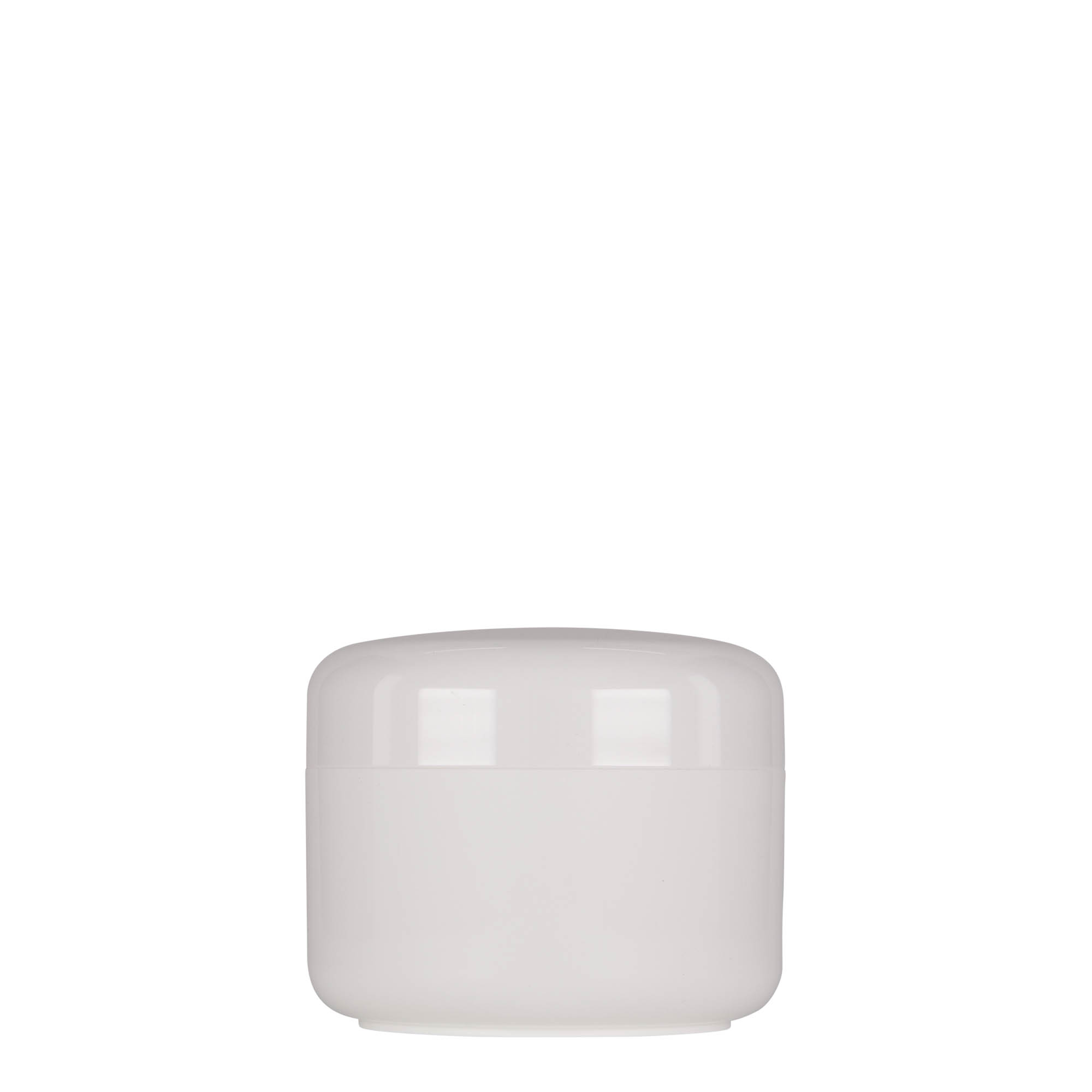 200 ml plastburk 'Bianca', PP, vit, öppning: skruvlock 200 ml plastburk 'Bianca', PP, vit, öppning: skruvlock