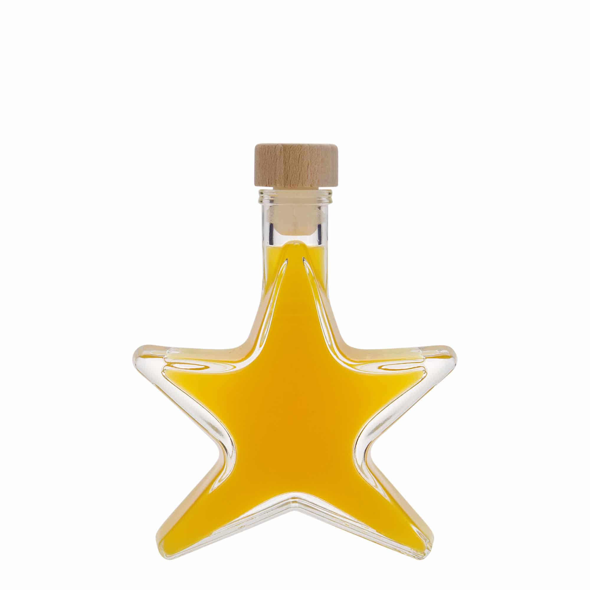 100 ml glasflaska 'Stjärna', mynning: kork