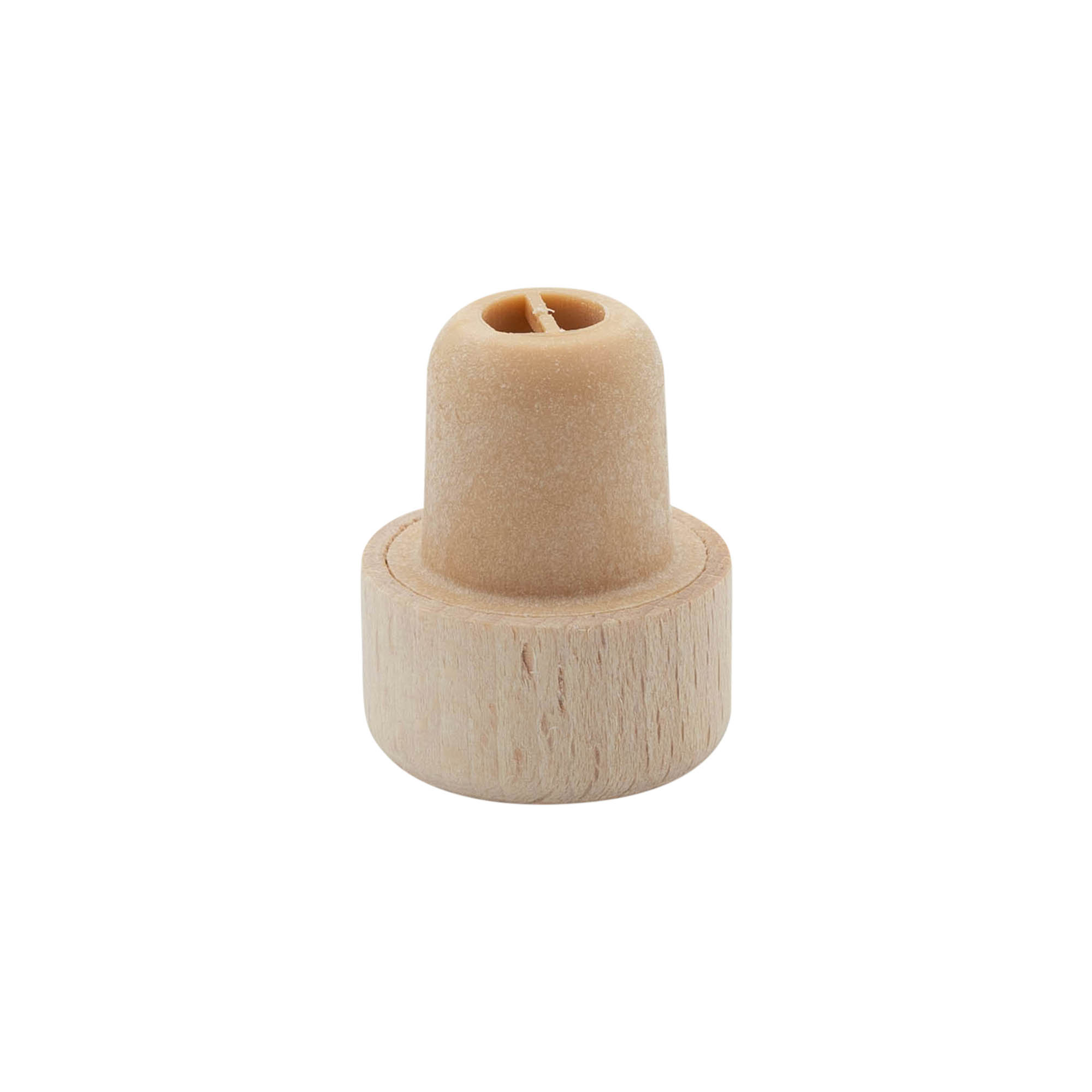 Greppkork med doseringsöppning 19 mm, trä/plast, beige, för mynning: kork Greppkork med doseringsöppning 19 mm, trä/plast, beige, för mynning: kork