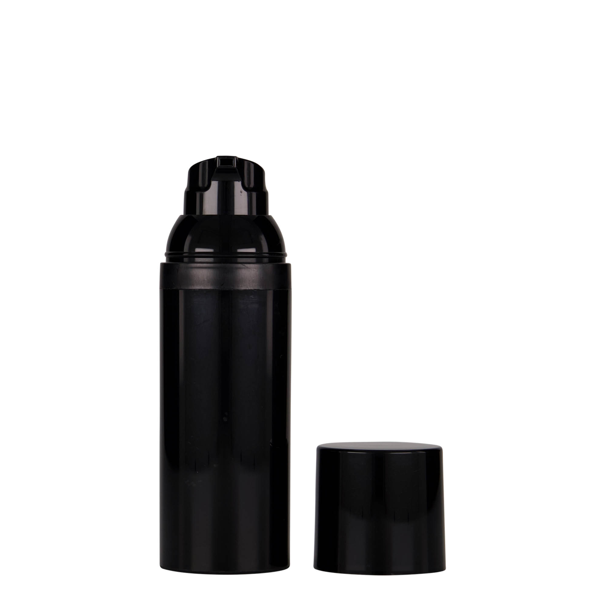 50 ml Airless-dispenser 'Mezzo', PP-plast, svart 50 ml Airless-dispenser 'Mezzo', PP-plast, svart
