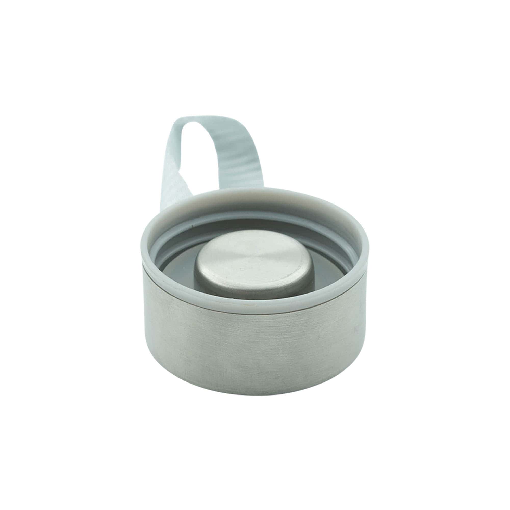 Skruvlock 'Perseus' med band, metall, silver