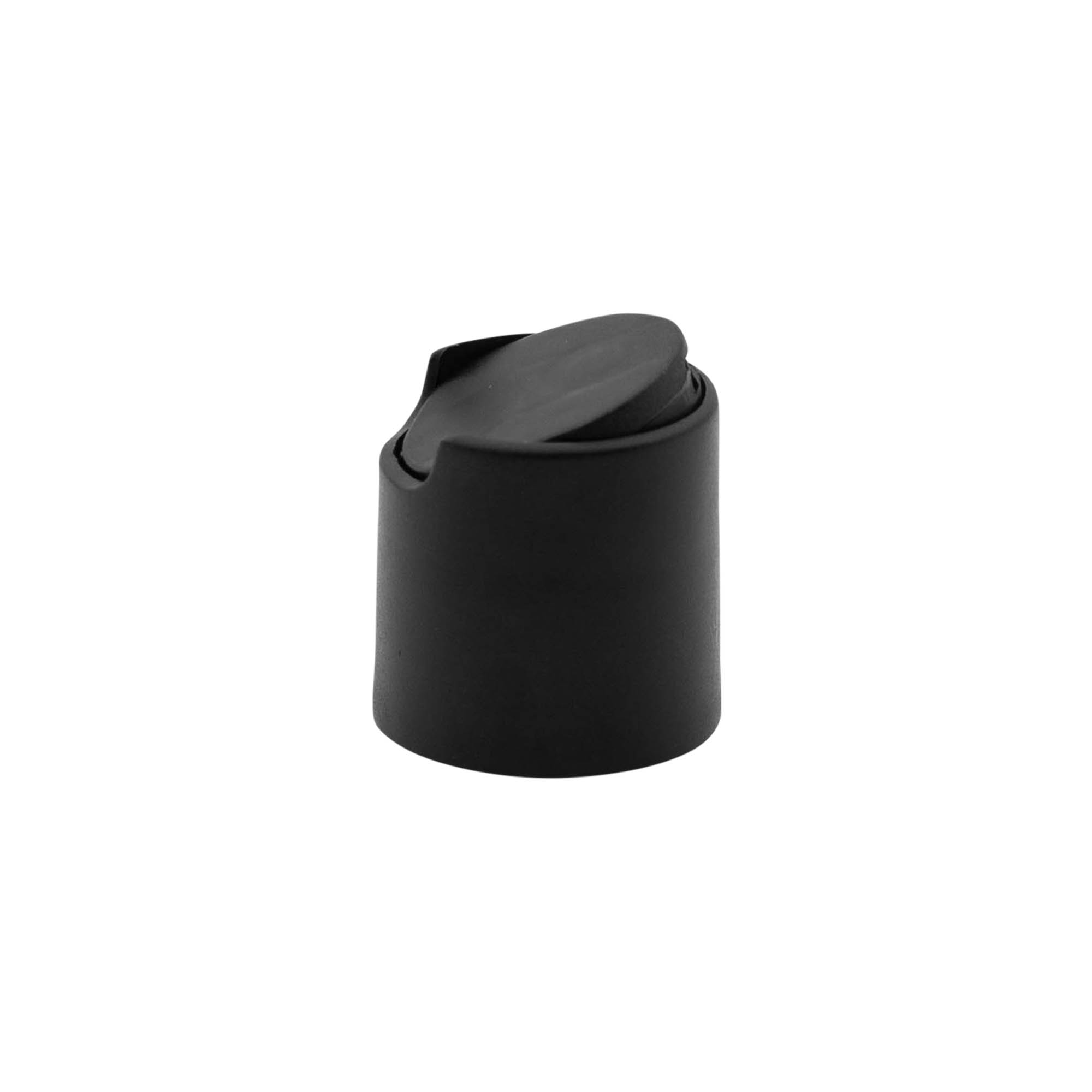 Skruvlock Disc Top, PP-plast, svart, för öppning: 24/410 Skruvlock Disc Top, PP-plast, svart, för öppning: 24/410