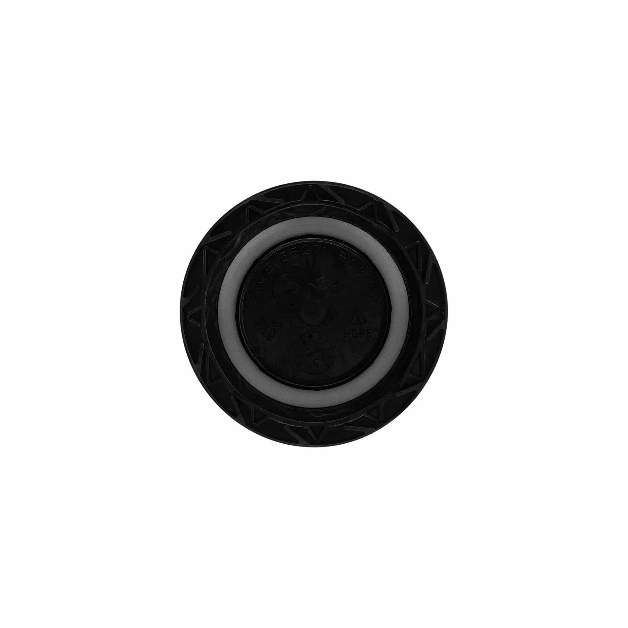 Skruvlock, PP-plast, svart, för mynning: ND55 Skruvlock, PP-plast, svart, för mynning: ND55