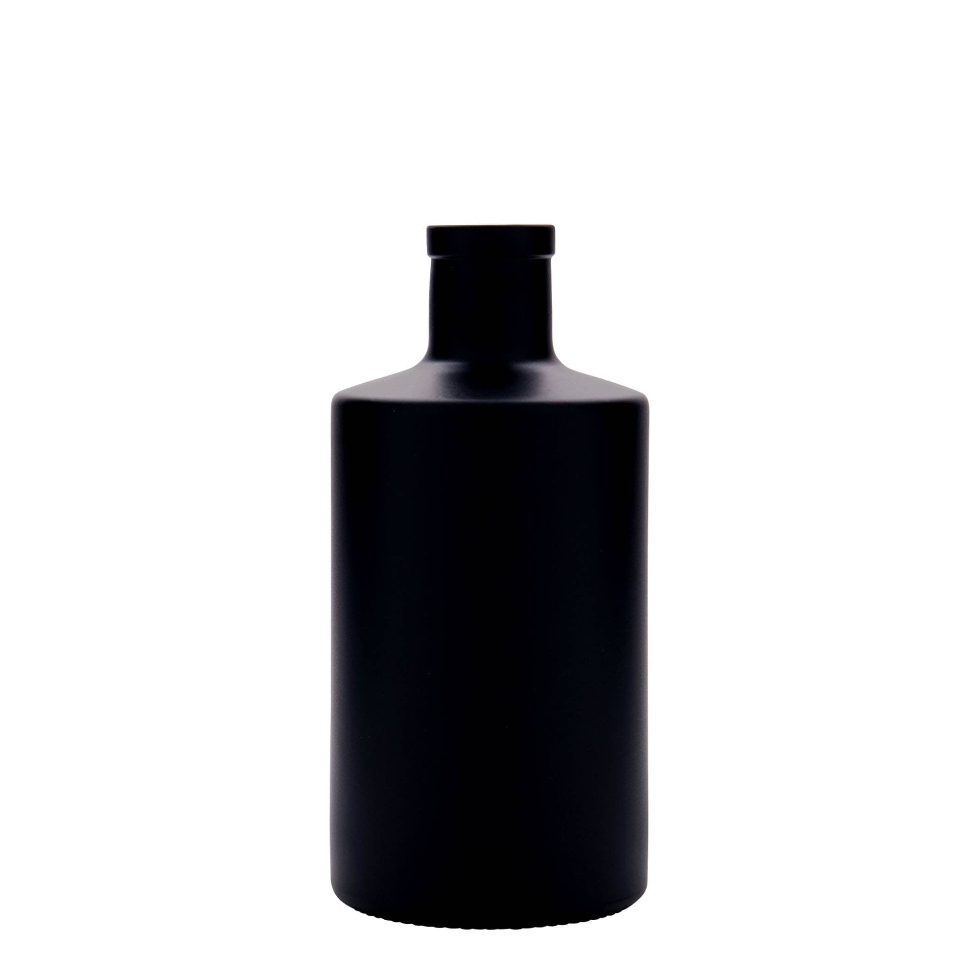500 ml glasflaska 'Caroline', svart, öppning: kork