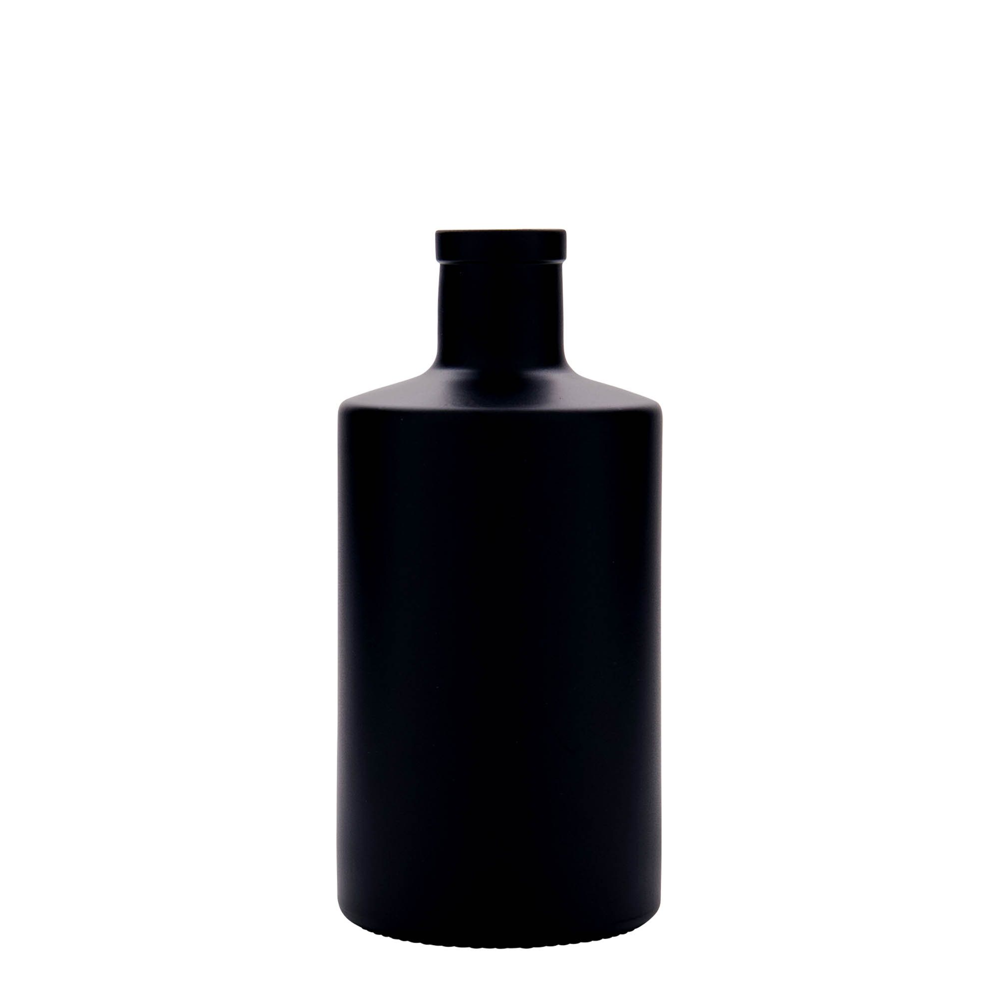 500 ml glasflaska 'Caroline', svart, öppning: kork