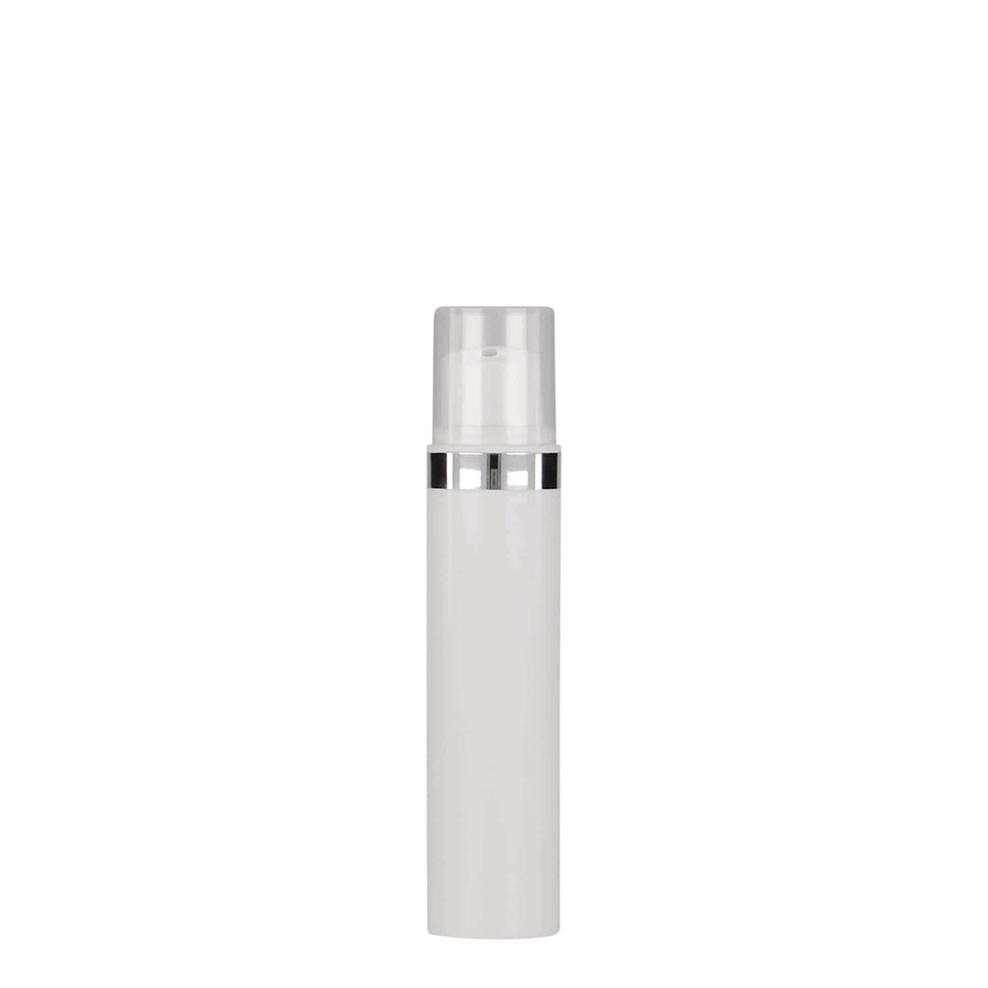 15 ml luftfri dispenser 'Nano', PP-plast, vit