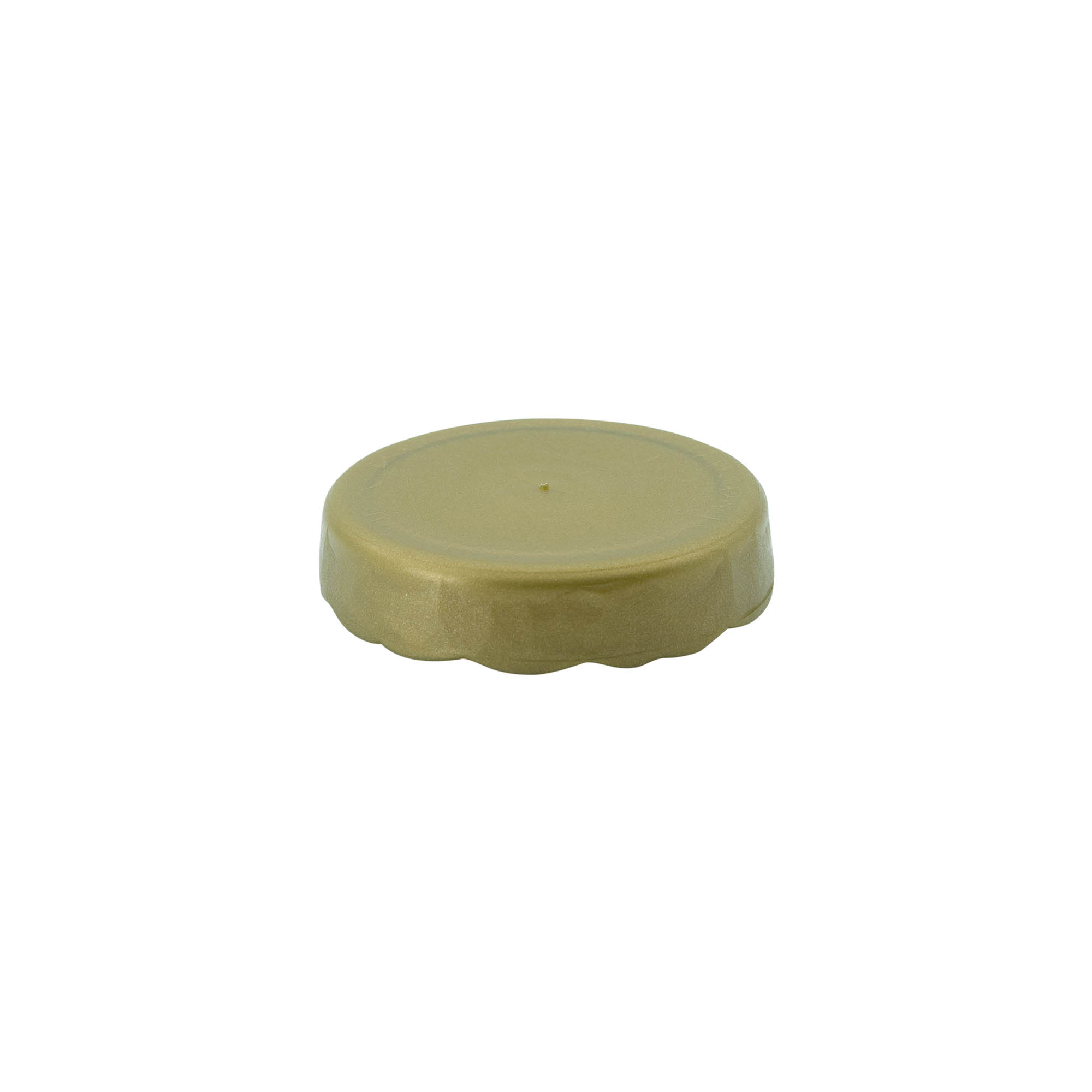 Lock med överhäng för smalhalsad keramikkruka, HDPE-plast, guld