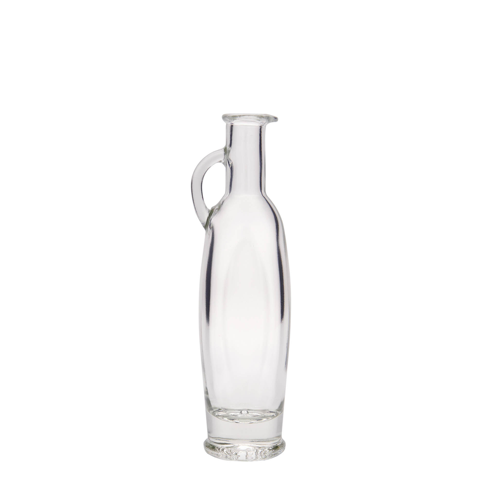 100 ml glasflaska 'Eleganta', oval, mynning: kork
