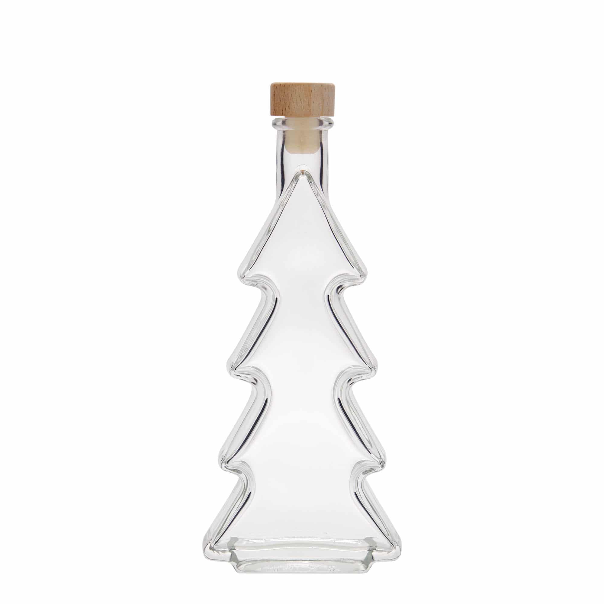 200 ml glasflaska 'Julgran', öppning: kork