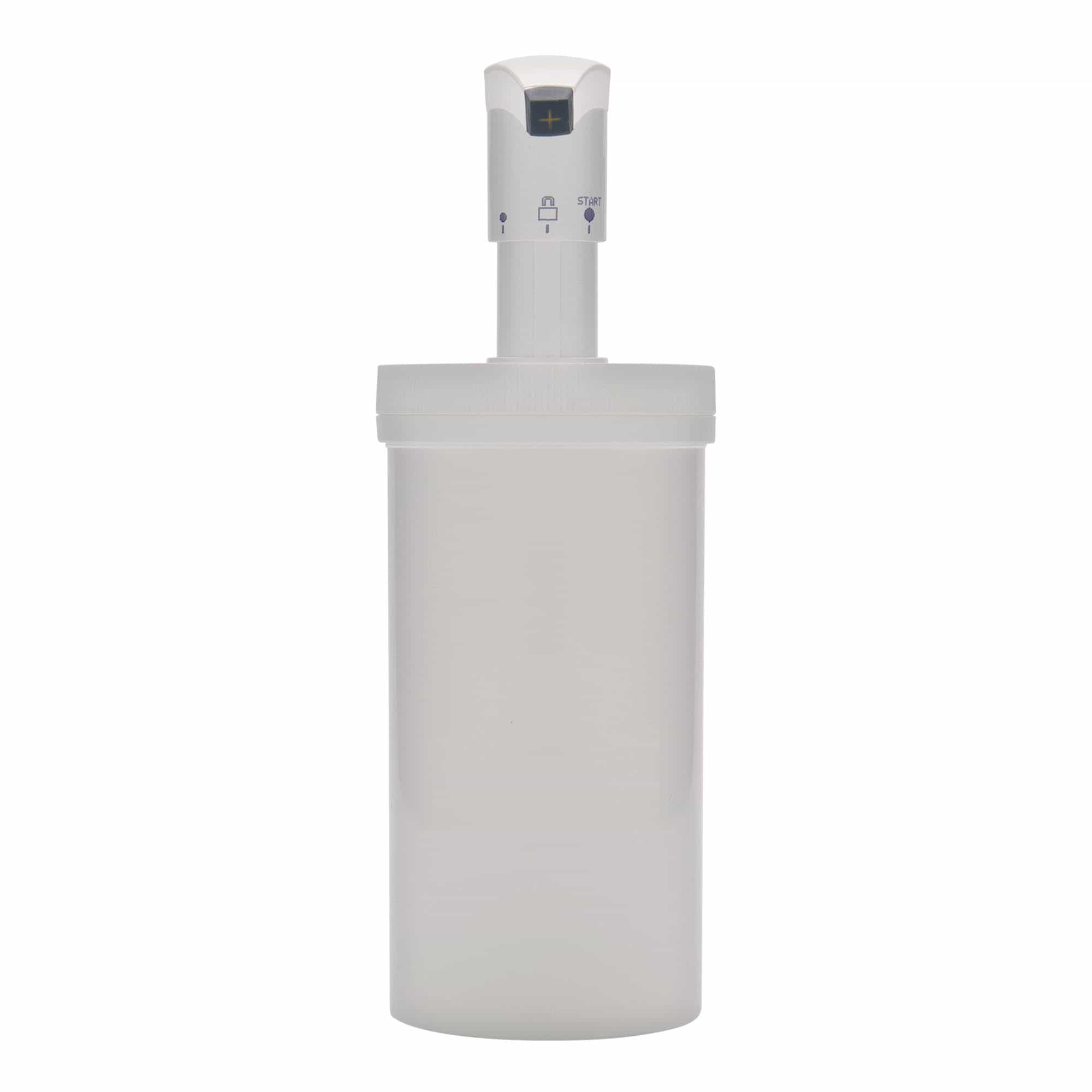 655 ml dispenserflaska 'Securibox', PP-plast, vit, mynning: skruvlock