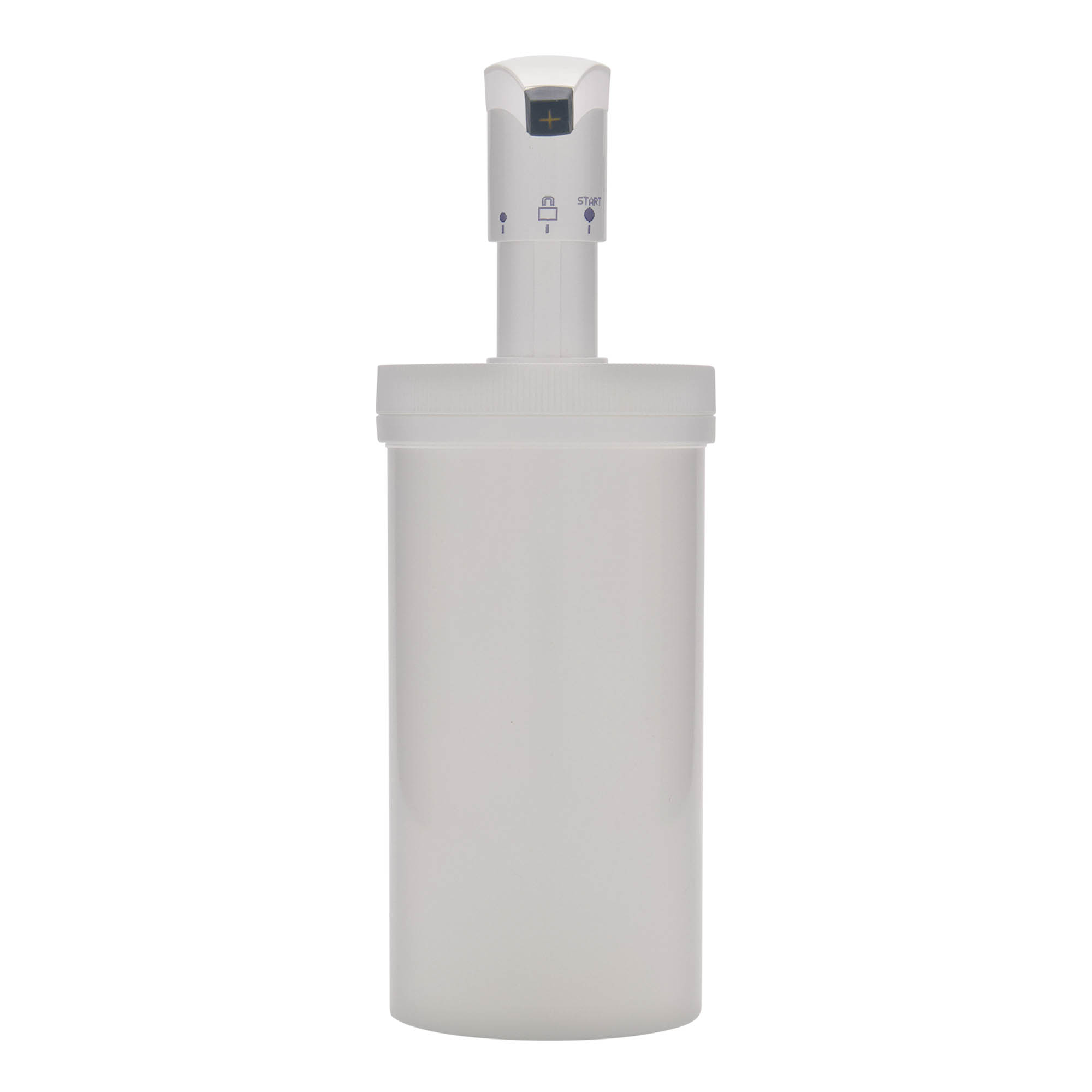 655 ml dispenserflaska 'Securibox', PP-plast, vit, mynning: skruvlock