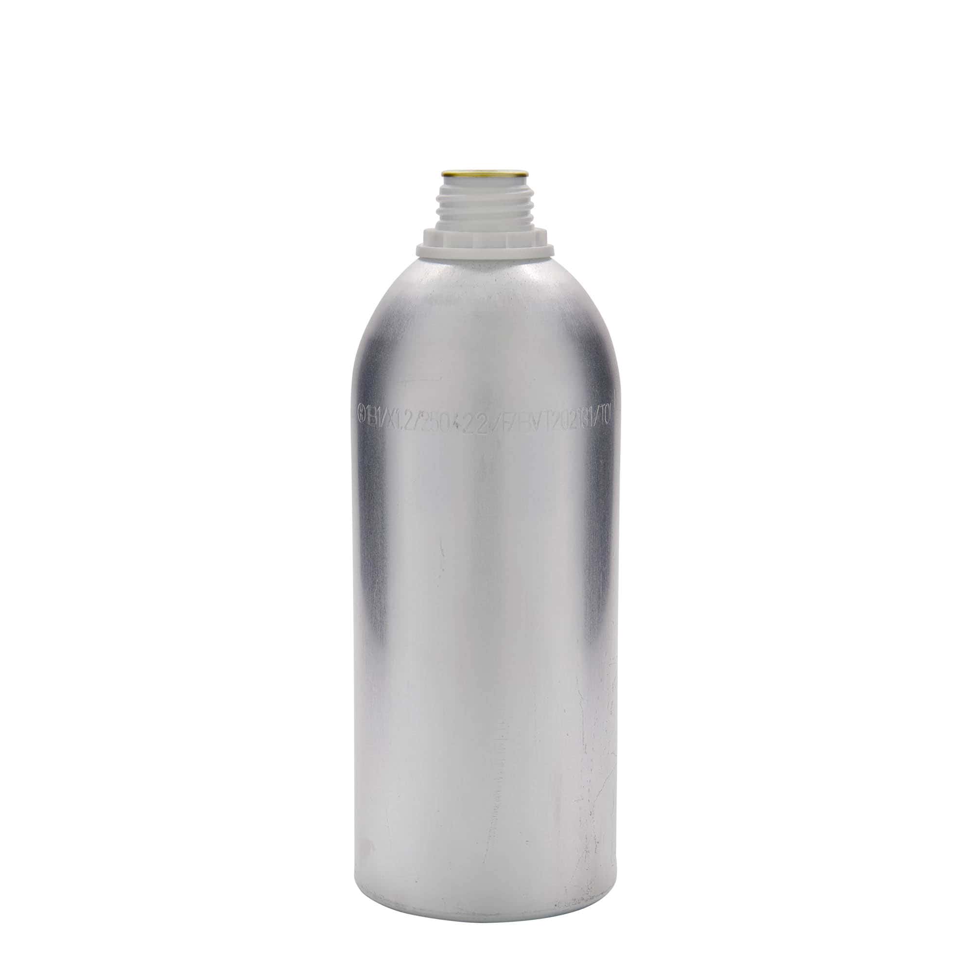 1100 ml aluminiumflaska, metall, silver, mynning: DIN 32 1100 ml aluminiumflaska, metall, silver, mynning: DIN 32