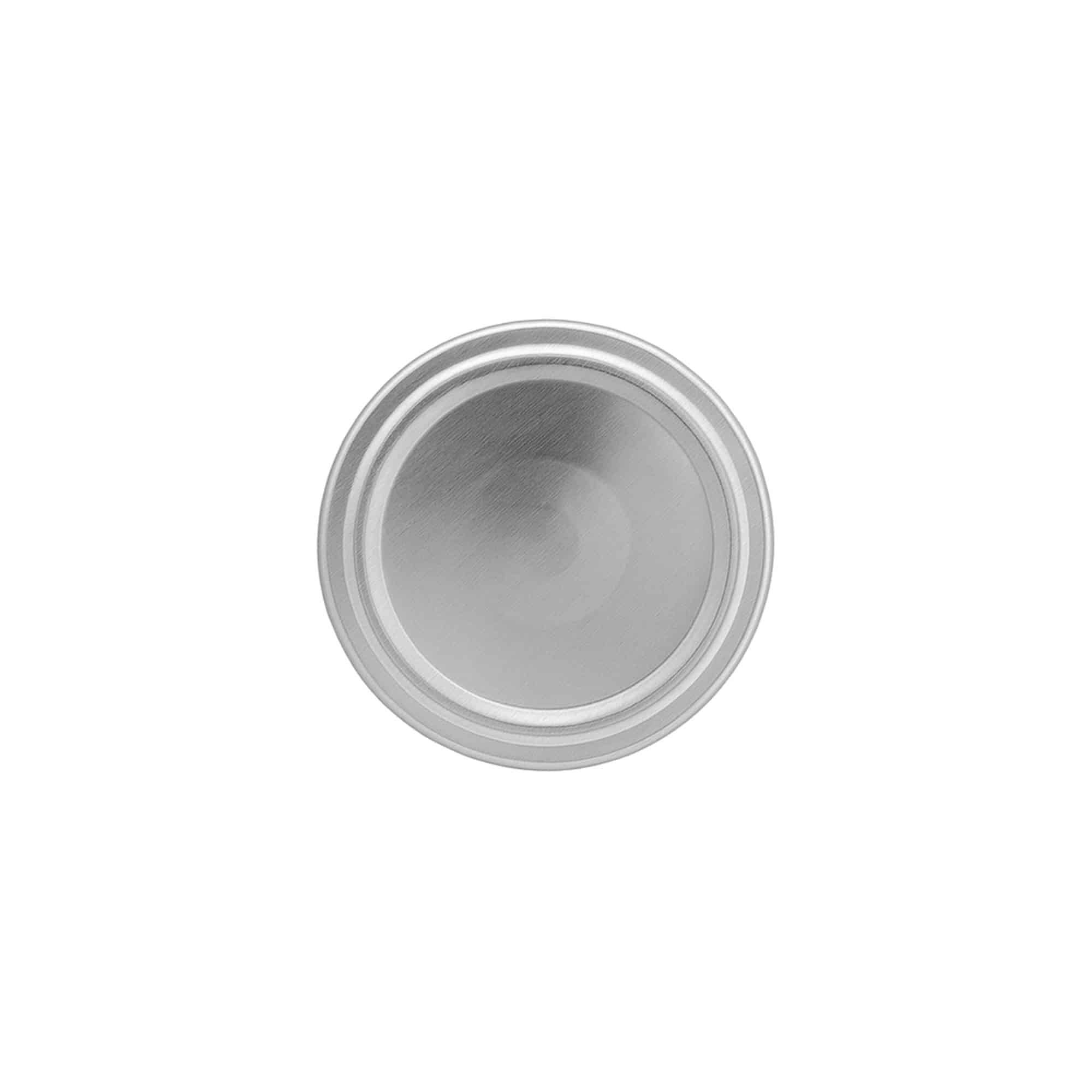 Twist off-lock, plåt, silver, för mynning: TO 63