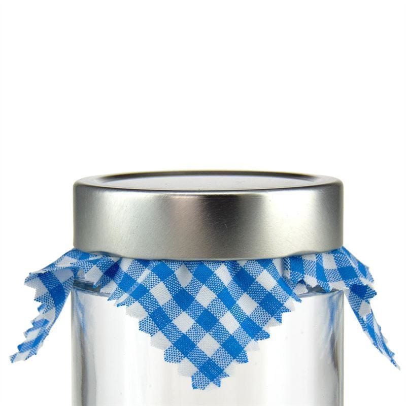 Rutigt tygunderlägg 12x12, kvadratiskt, textil, blått, öppning: TO38-TO53