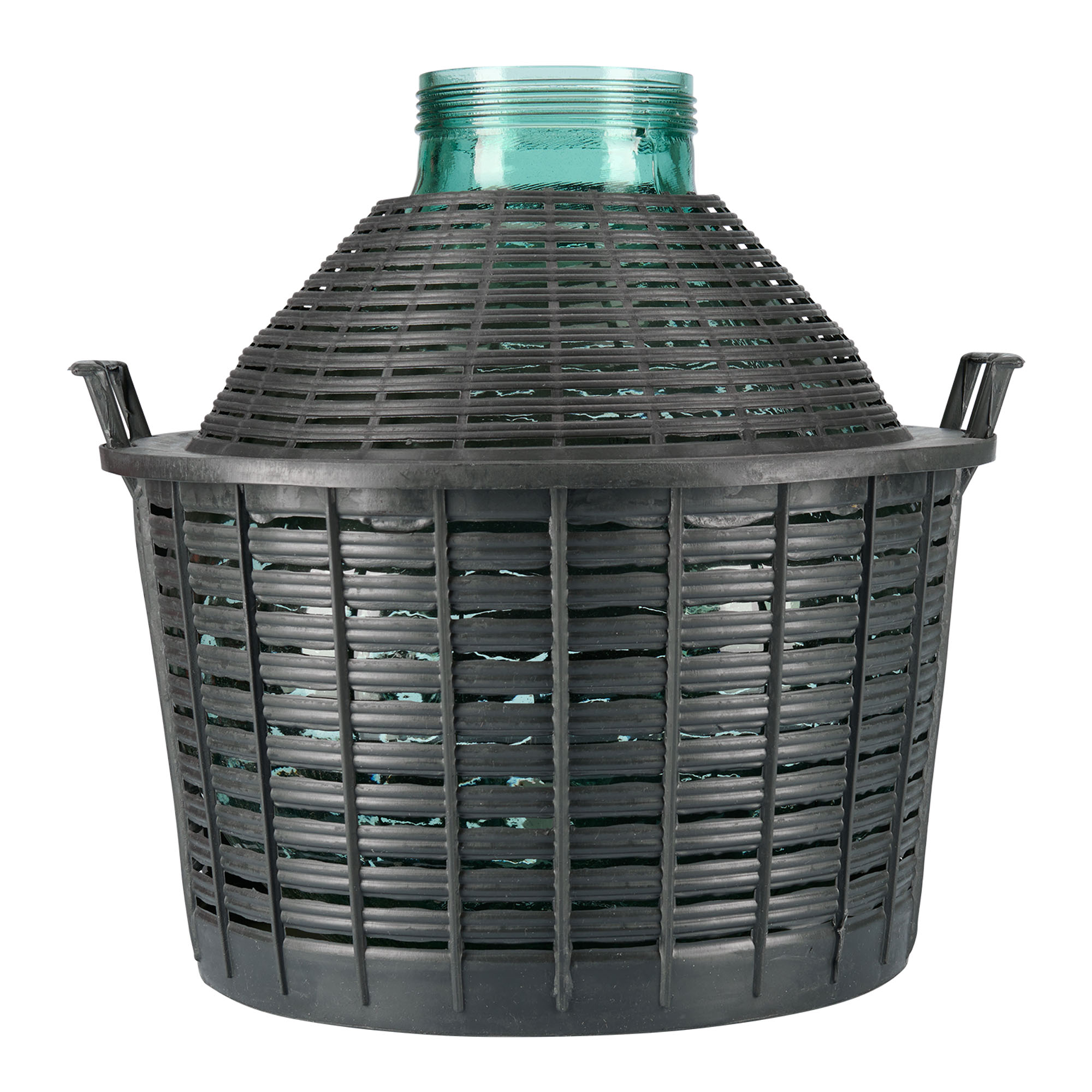 25 l ballongflaska med vid hals, glas, öppning: skruvlock