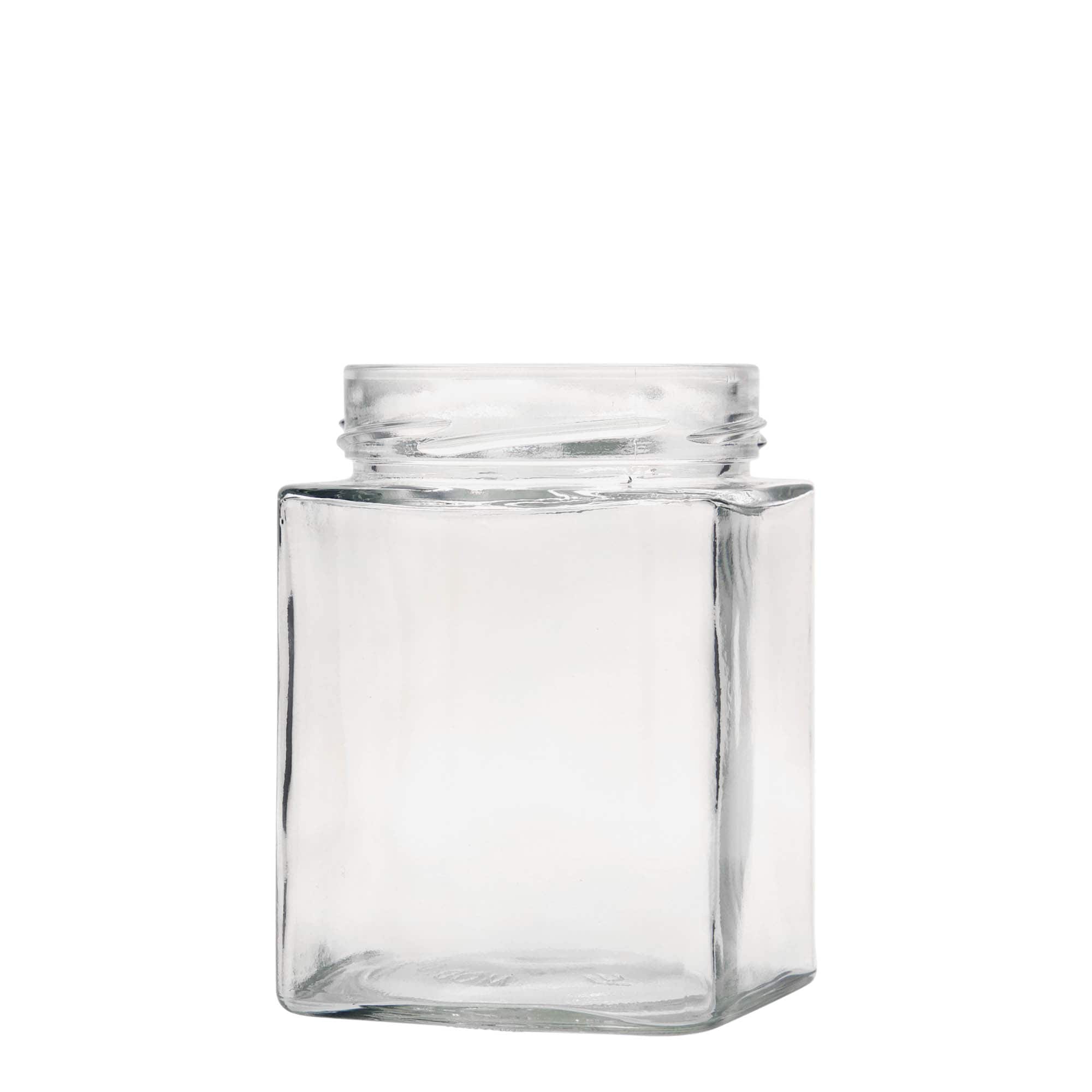580 ml fyrkantigt glas 'Ikarus', öppning: Deep-Twist-Off (DTO 82)